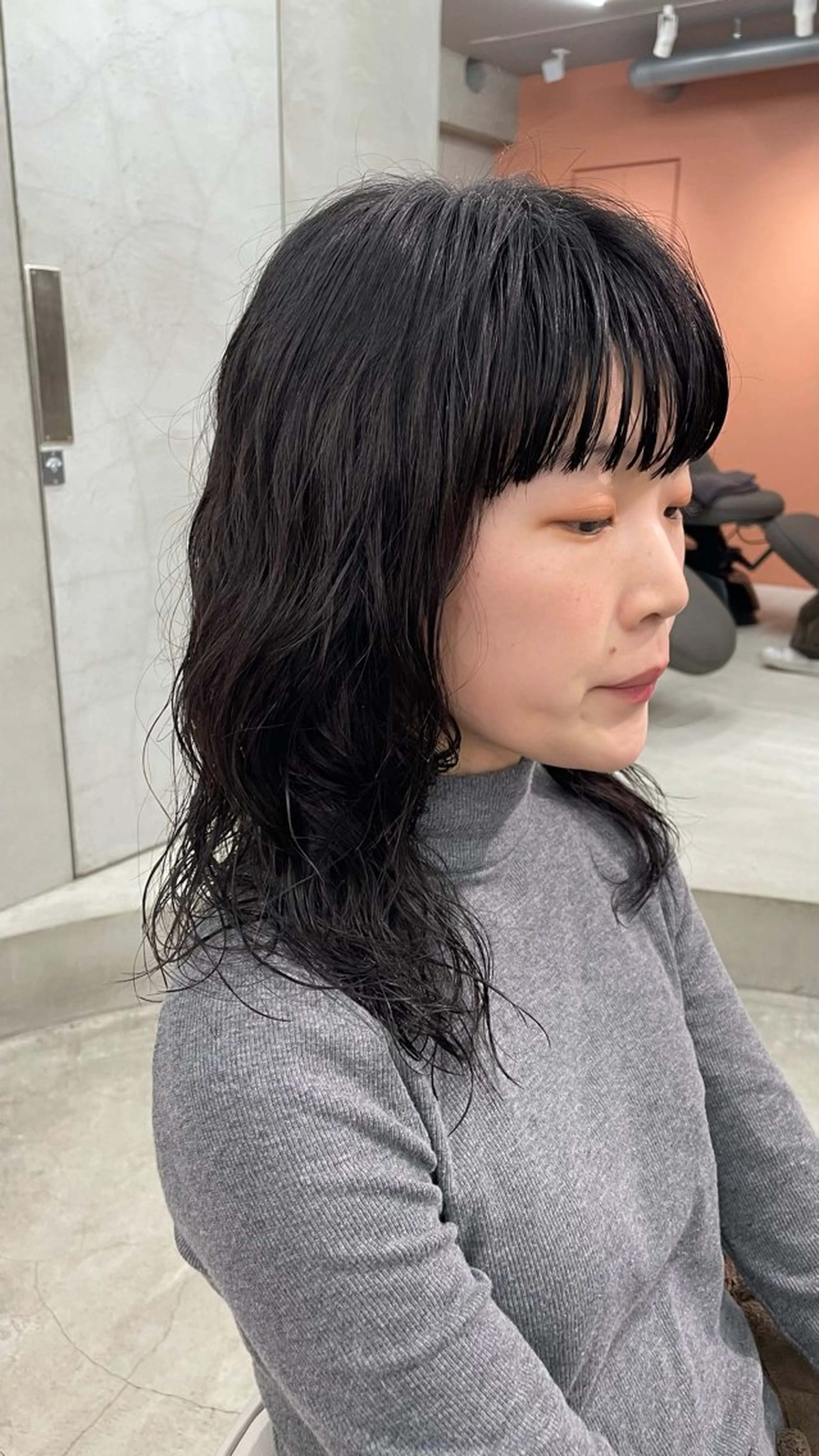 ミディアム パーマ ミディアムパーマ 【ブリーチ特化】 イマダナツミのヘアスタイル