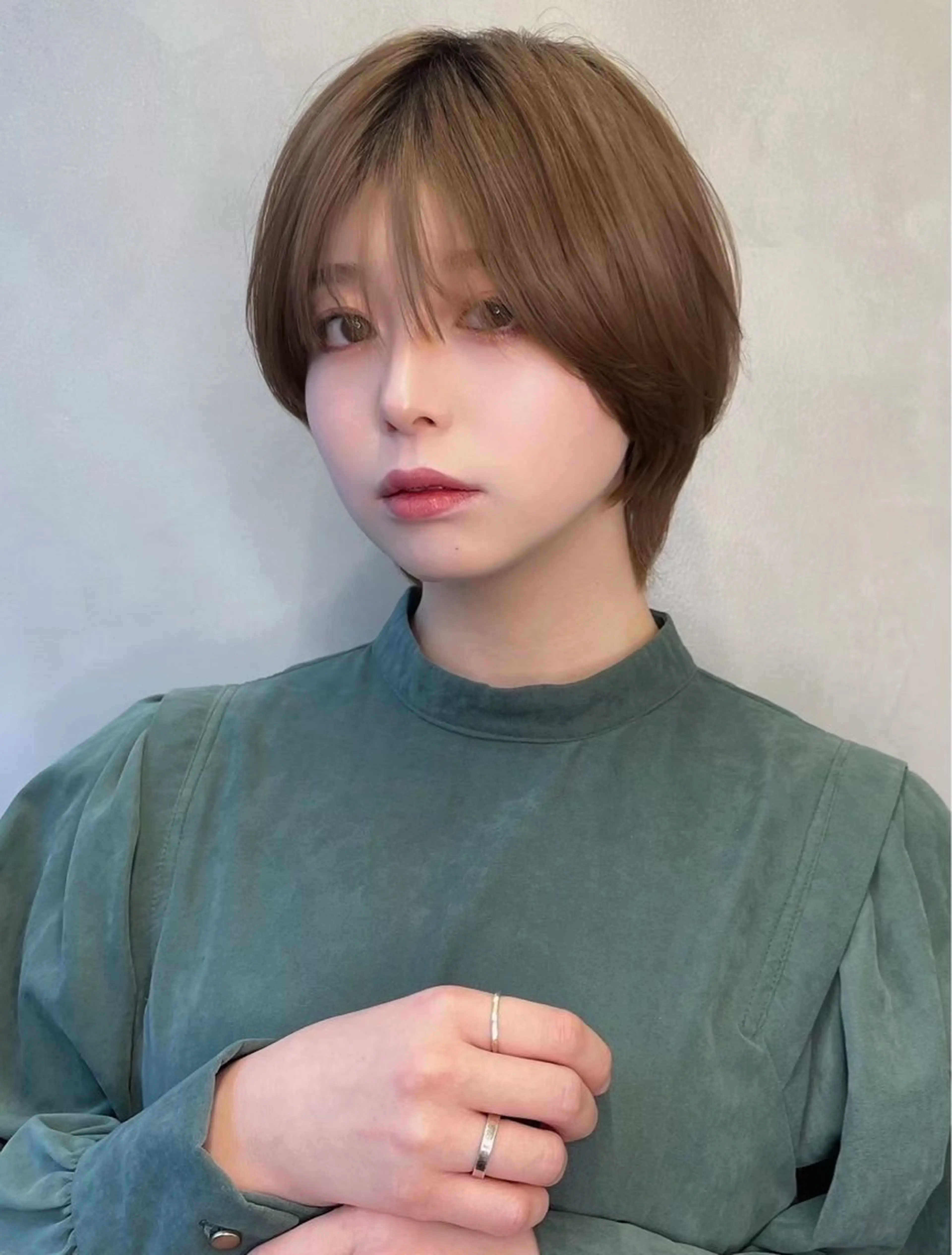 ショート カラー ヘアカラー パーマ 縮毛矯正 トリートメント 大宮🫧艶カラー🩵 ゆいのヘアスタイル