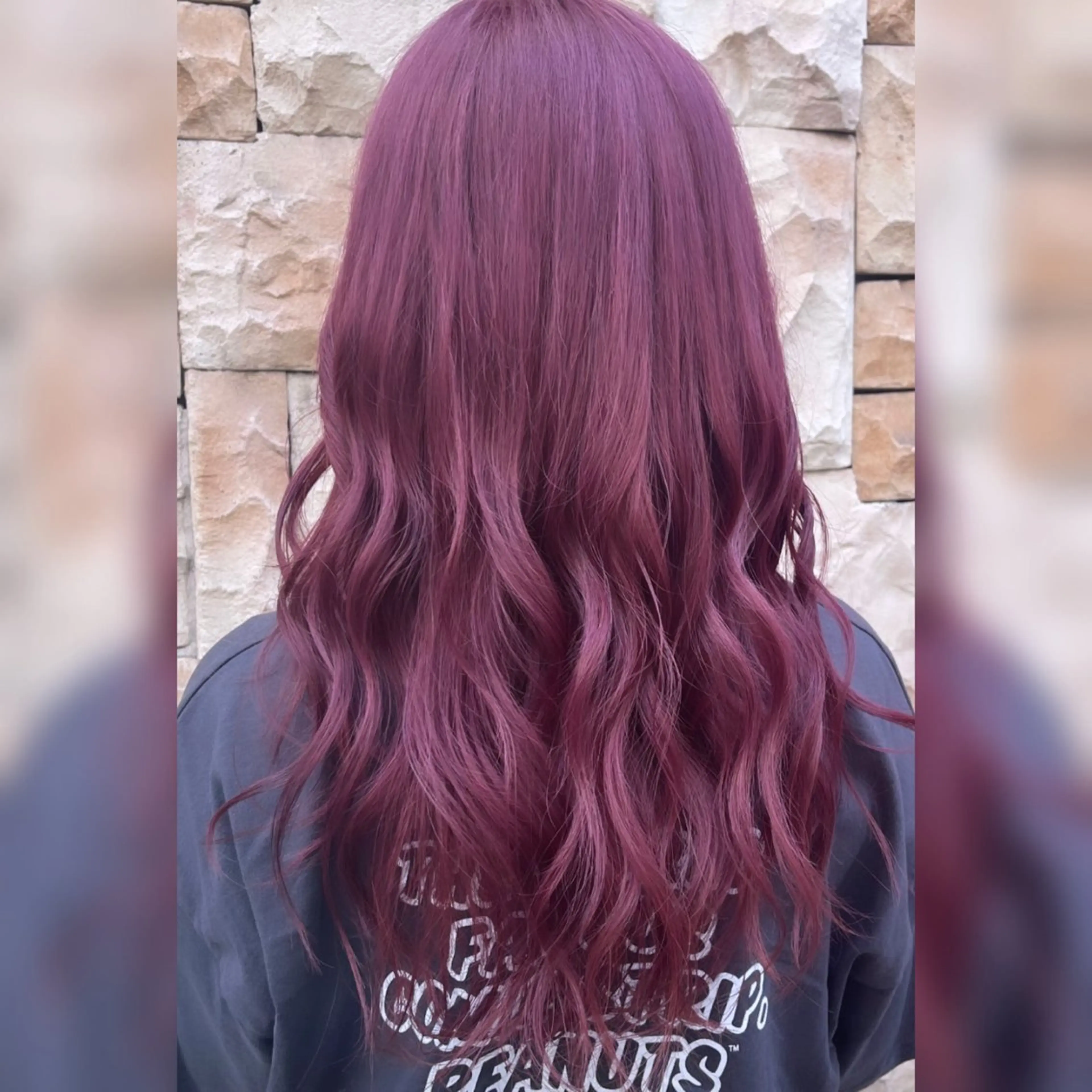 ロング カラー カット ヘアカラー 艶髪 インナーカラーのヘアスタイル