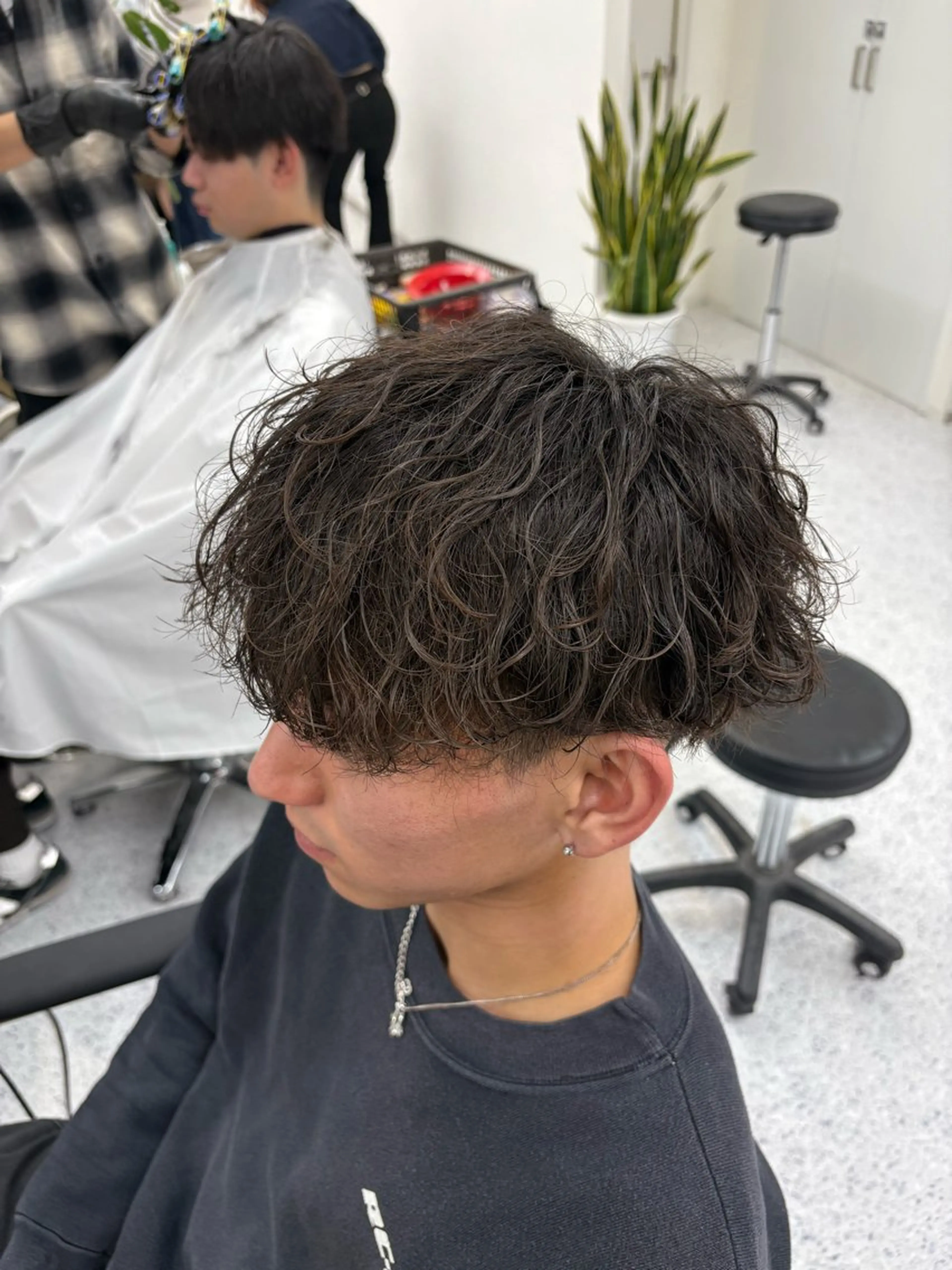 パーマ メンズ カット パーマ 笹江 瑞穂のヘアスタイル