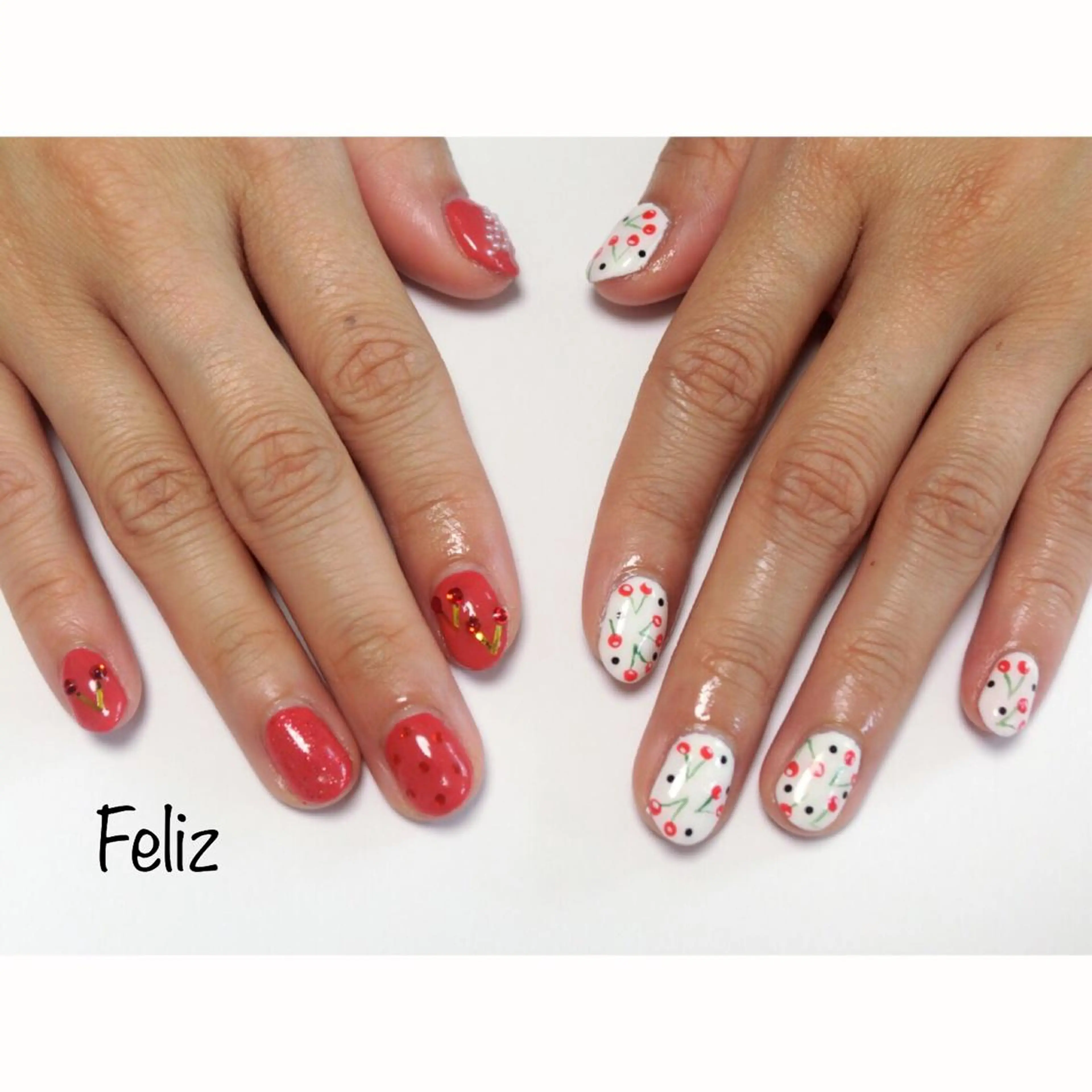 ネイル 痛ネイル/ワンホン/ フィルイン/長さだしのネイルデザイン