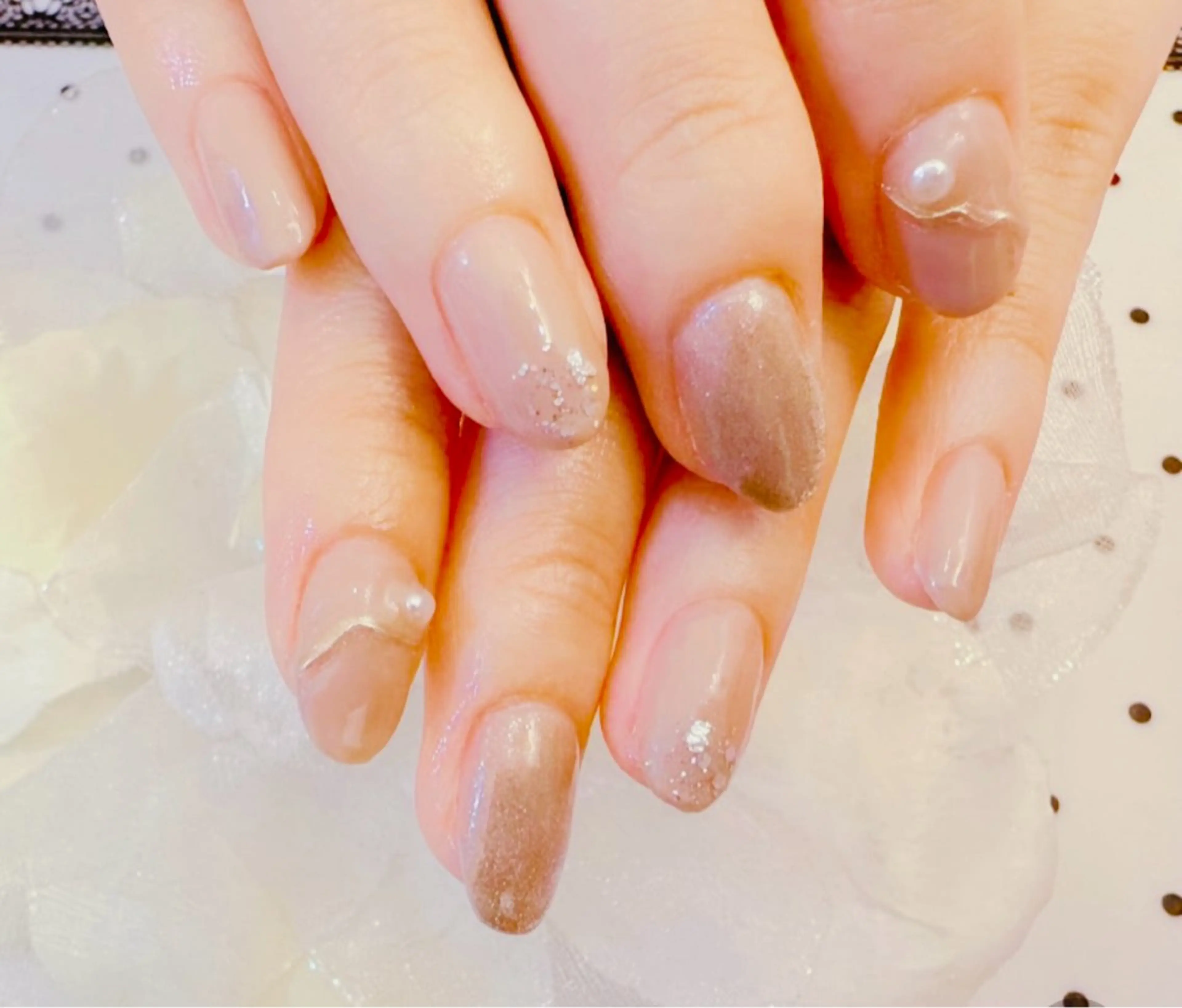 ネイル チークネイル クリアネイル 長さ出し フットネイル フレンチネイル LUCIA(ルシア）所属・LUCIA 南柏ネイルサロンのネイルデザイン