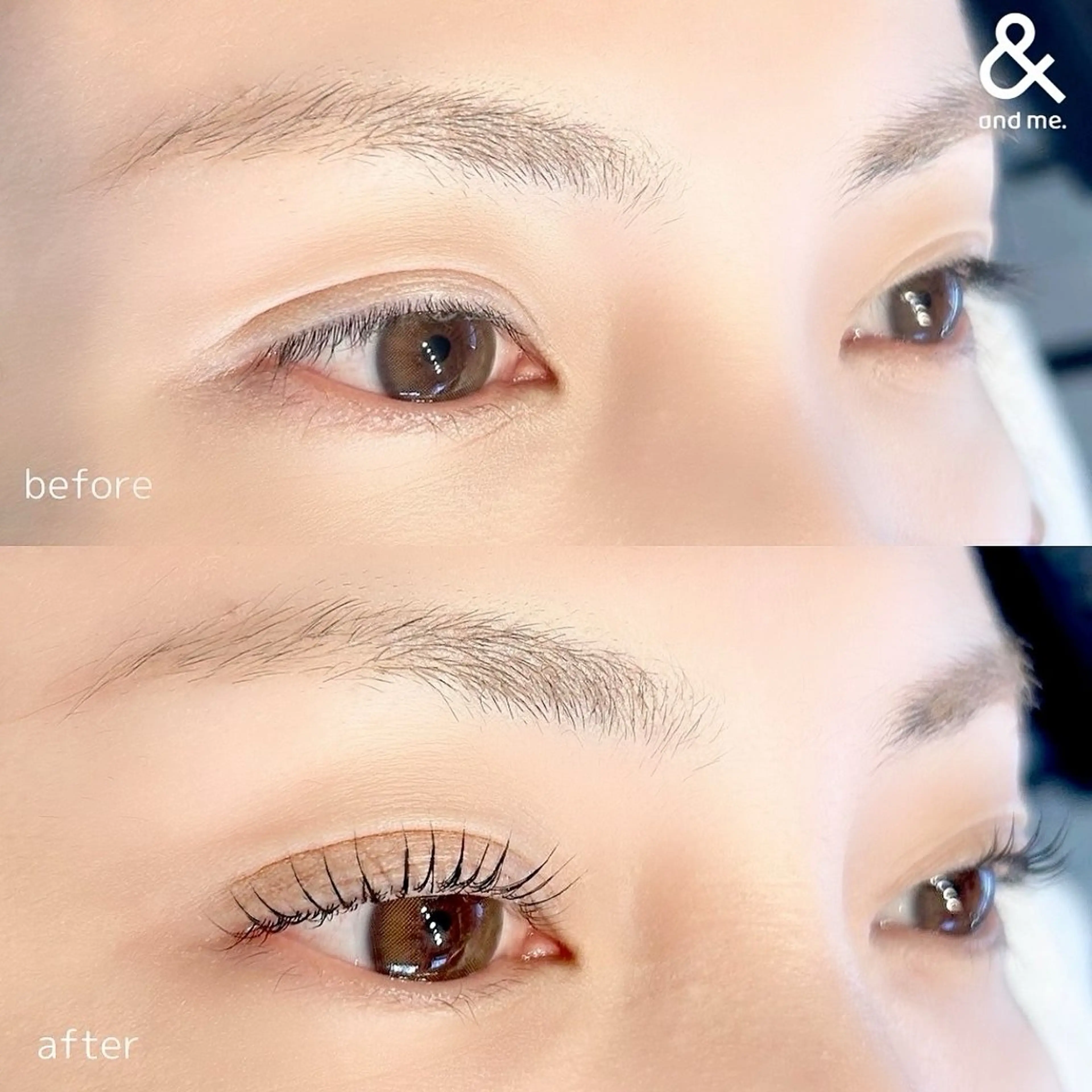 マツエク・マツパ パリジェンヌラッシュリフト まつげパーマ 一重×まつ毛パーマ マツパ and me 月島店 アイリストchiyoの眉毛・アイブロウイメージ