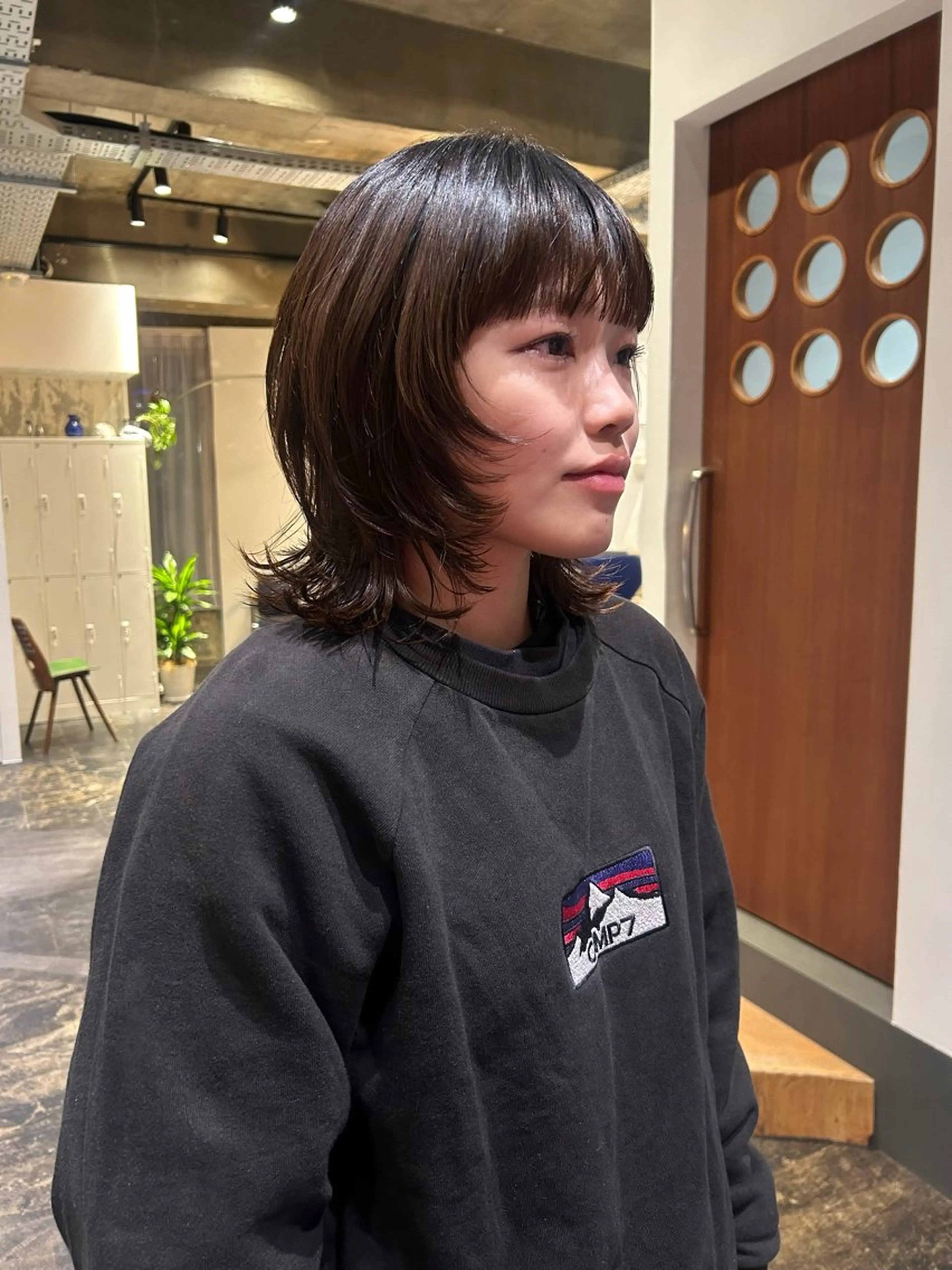 ミディアム Vibe所属・hanami パーマ/透明感カラーのヘアスタイル