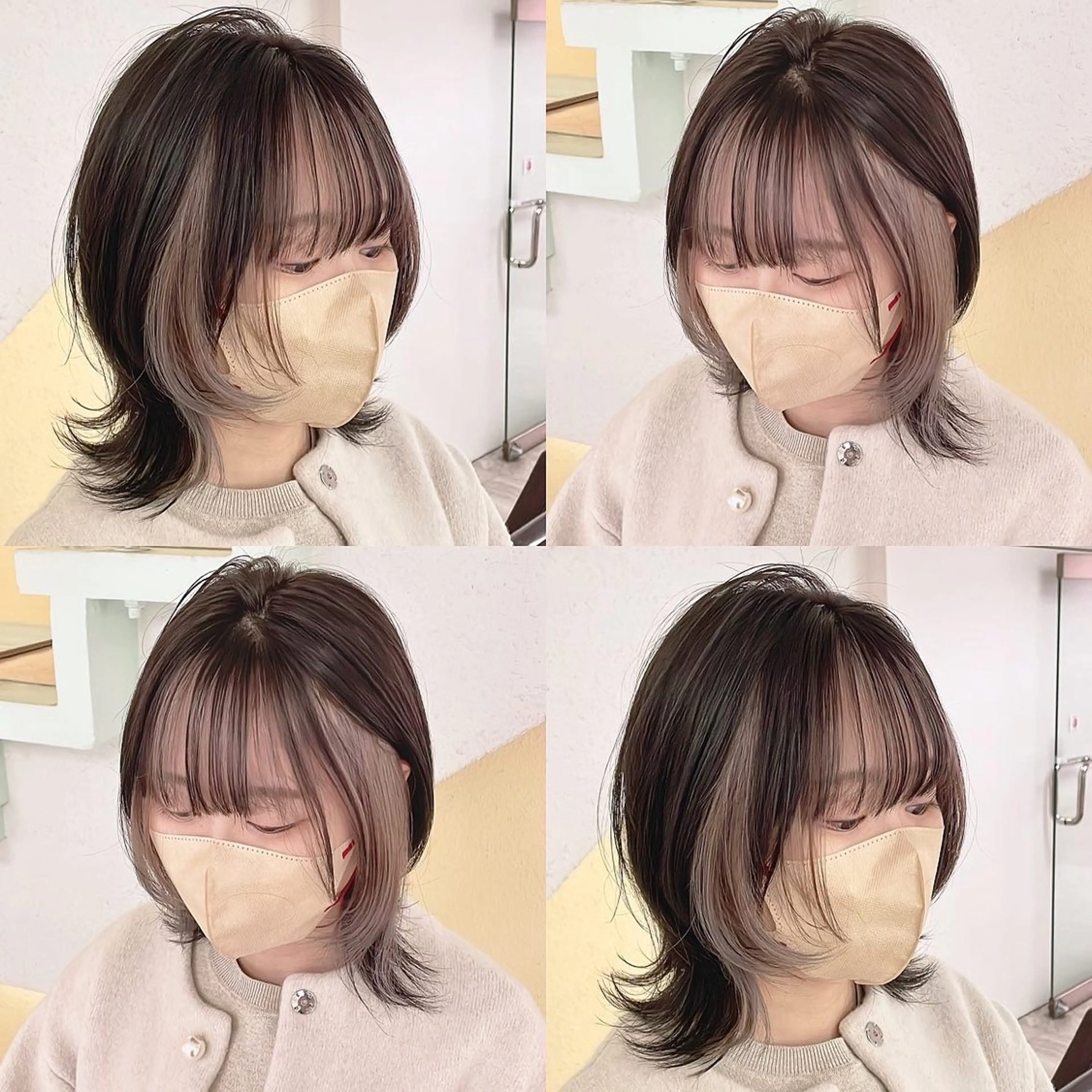 カラー ヘアカラー トリートメント 渋谷:インナーカラー ／🍒エリカ🍒のヘアスタイル