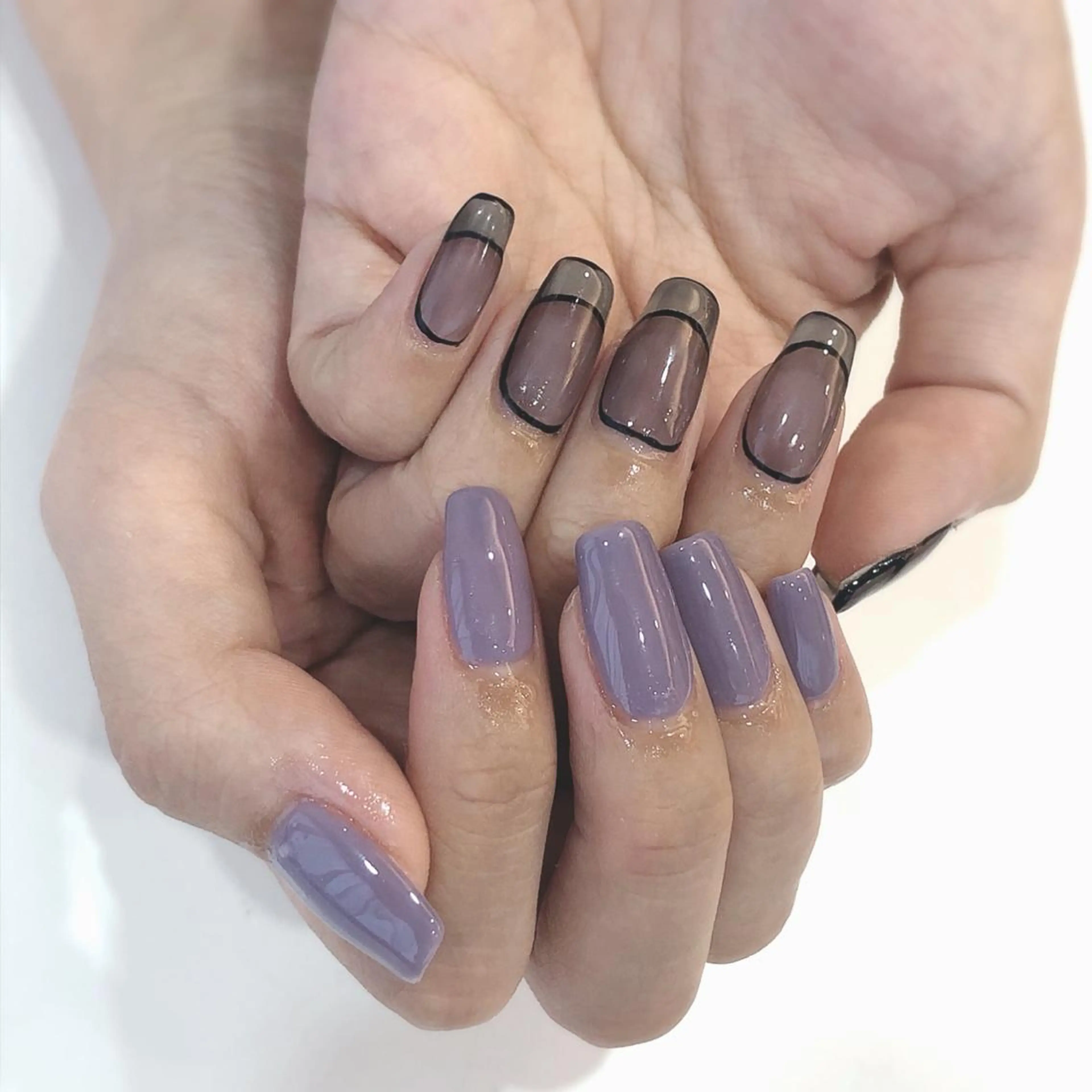 ネイル フレンチネイル 中牟田 彩水のネイルデザイン