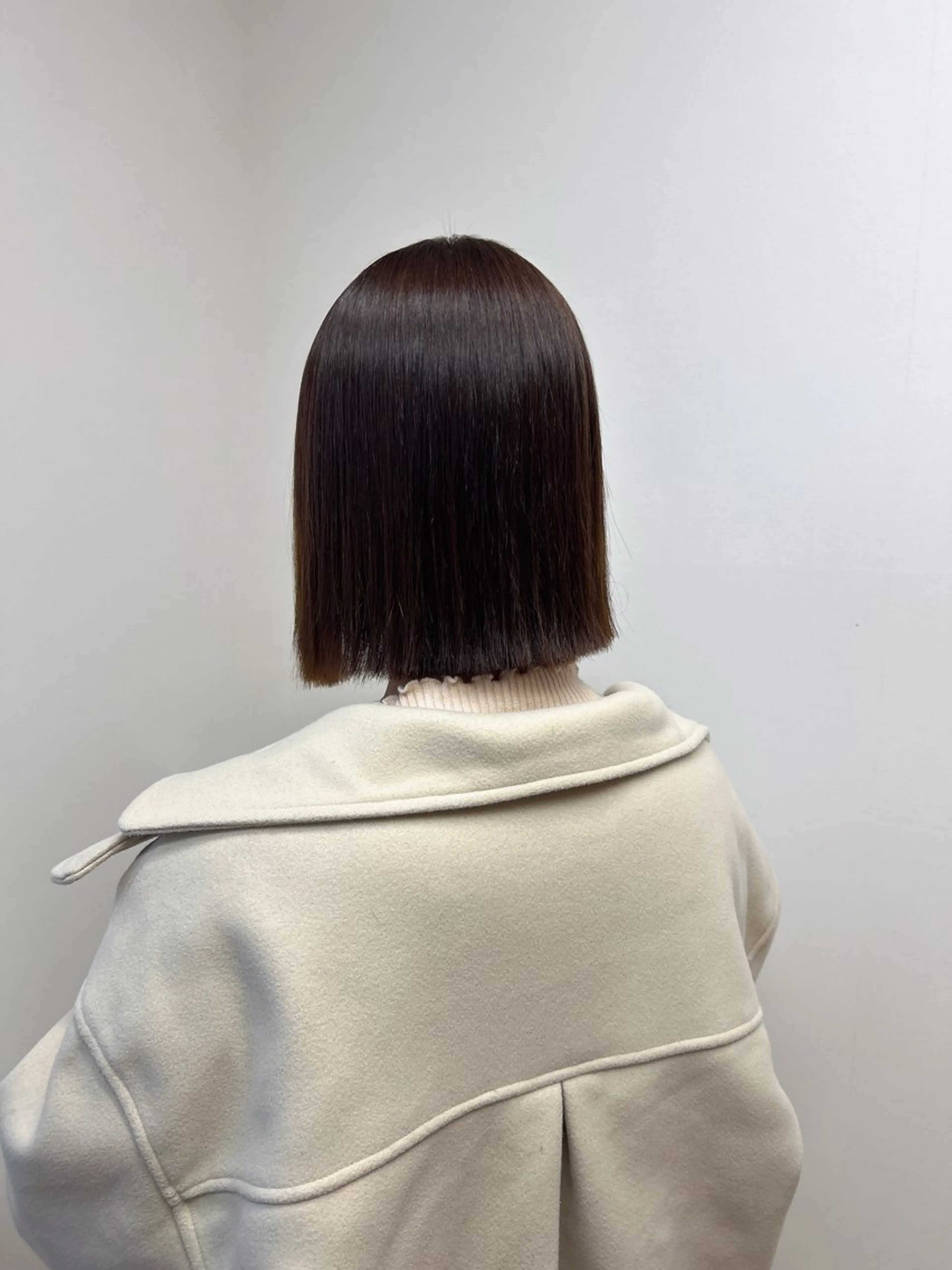 ショート カラー パーマ カット 縮毛矯正 トリートメント 伶風 /髪質改善ストレートのヘアスタイル