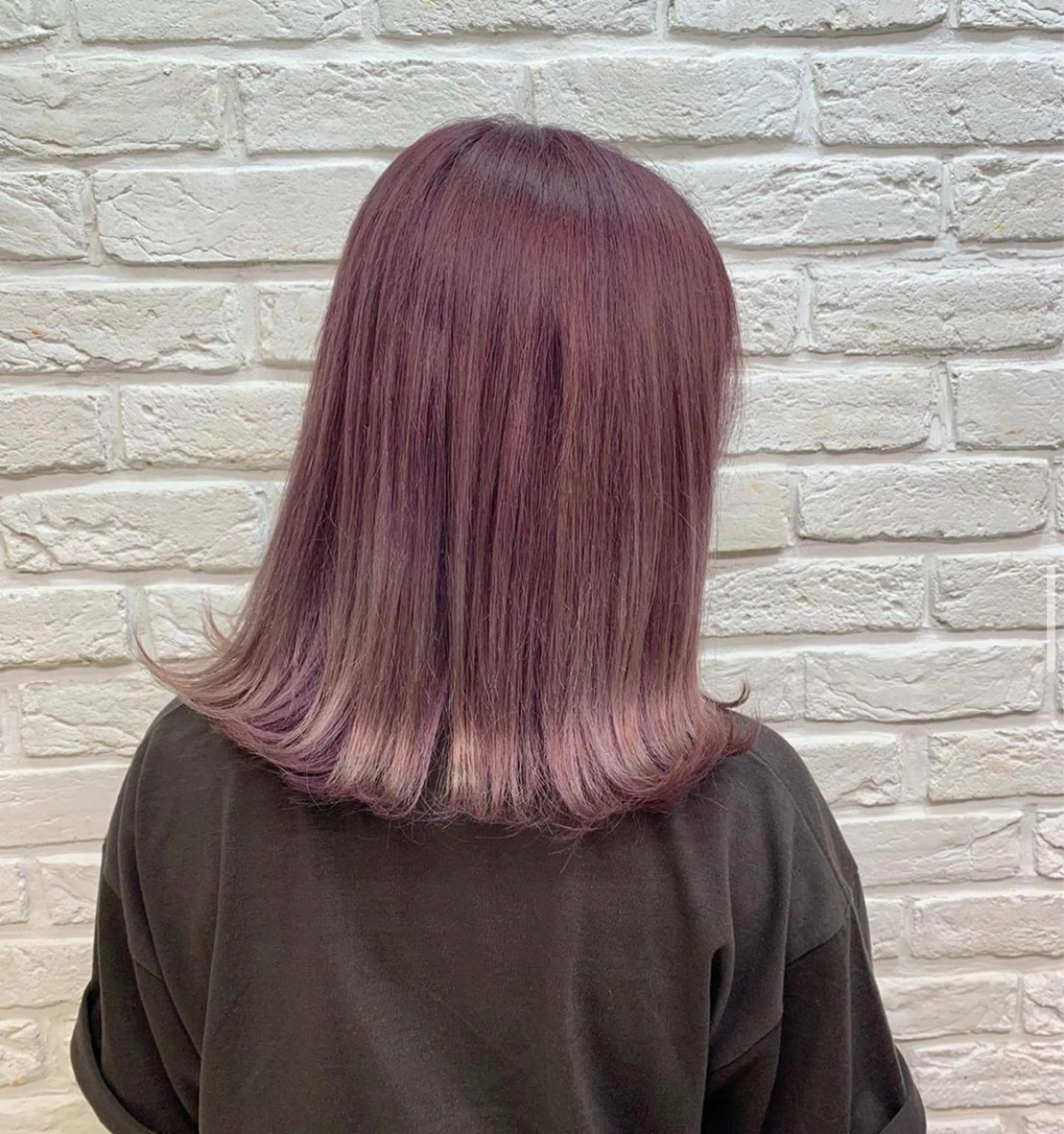 ミディアム カラー ラベンダーカラー ラベンダーピンク ピンクカラー stylist Yumaのヘアスタイル