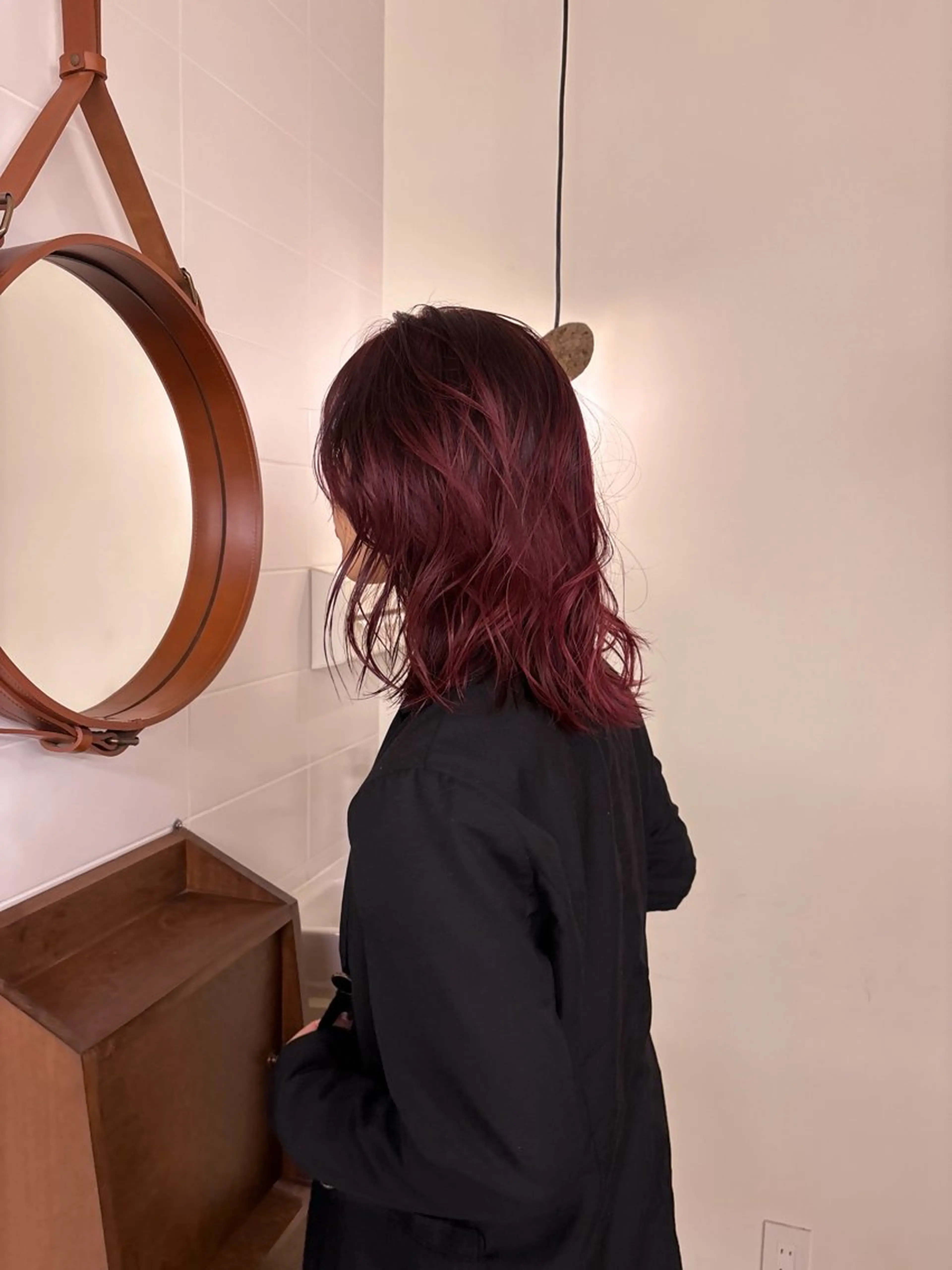 カラー ボルドーカラー wit所属・yuna☘️ 名古屋のヘアスタイル
