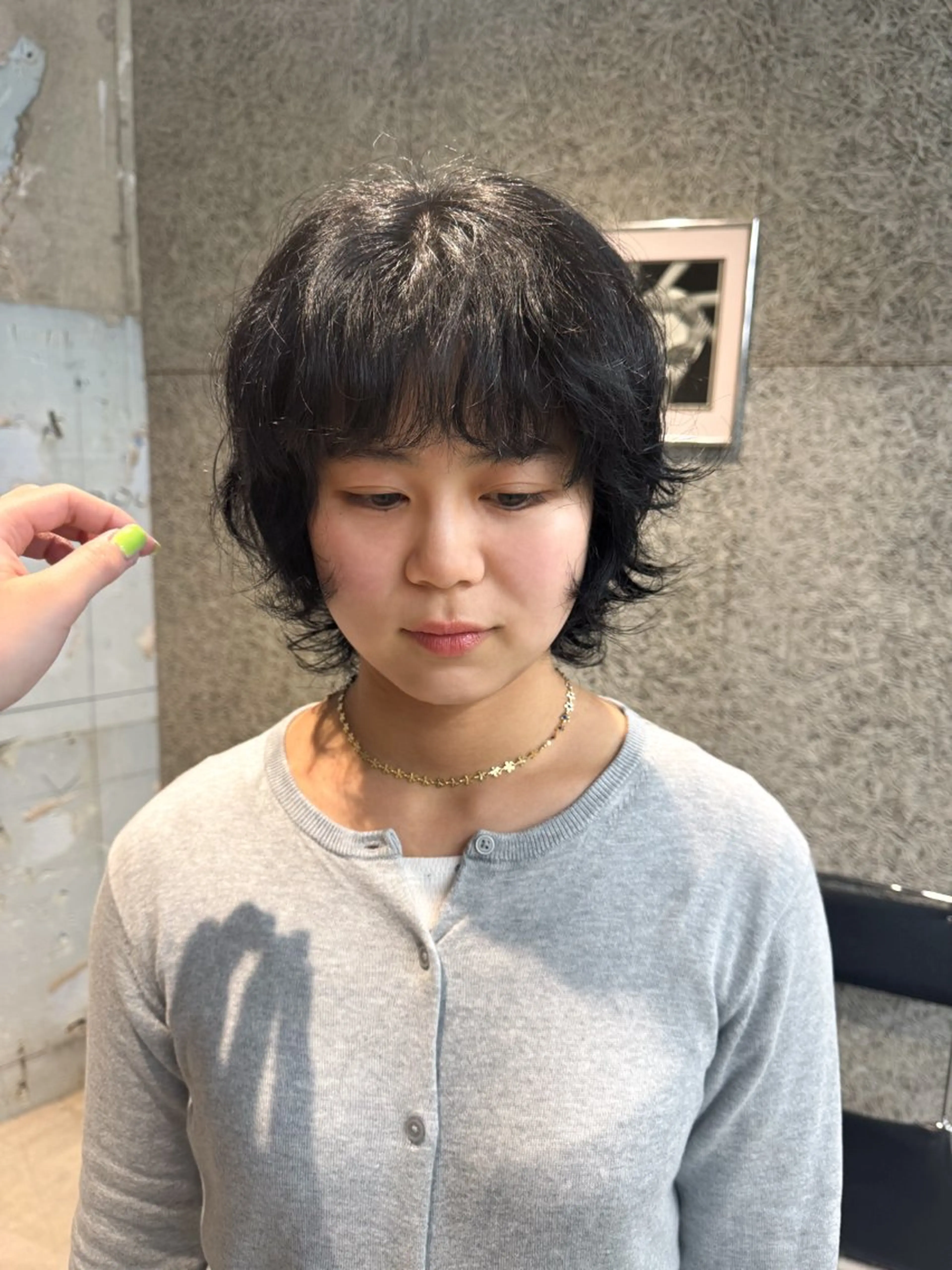 ショート カラー パーマ ヘアアレンジ メンズ casey mayuのヘアスタイル