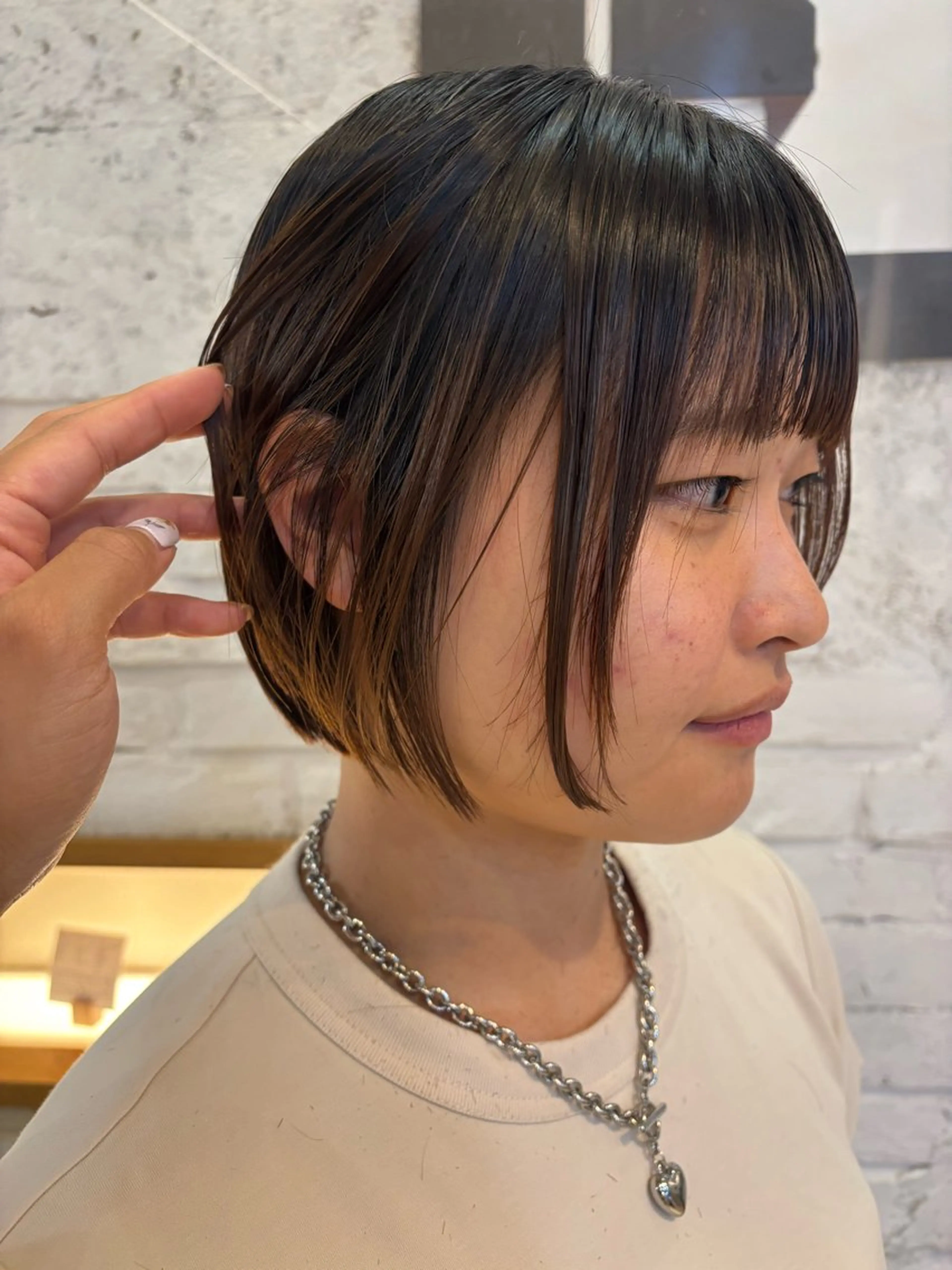 ショート ボブ 🍑おおしまくるみ 🍑暖色colorのヘアスタイル