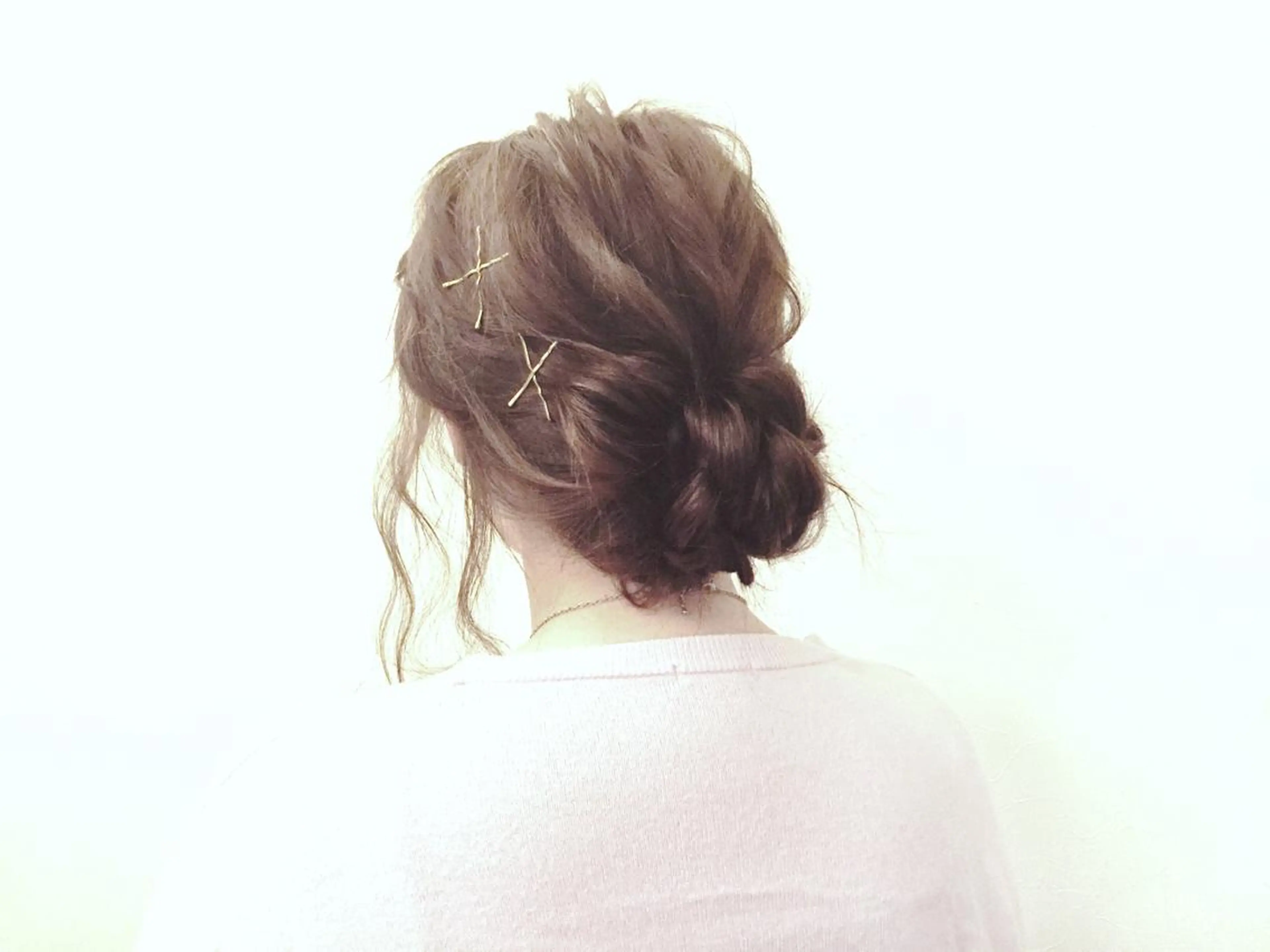 ミディアム セミロング ロング ヘアアレンジ お団子ヘア nike所属・nike にけのヘアスタイル