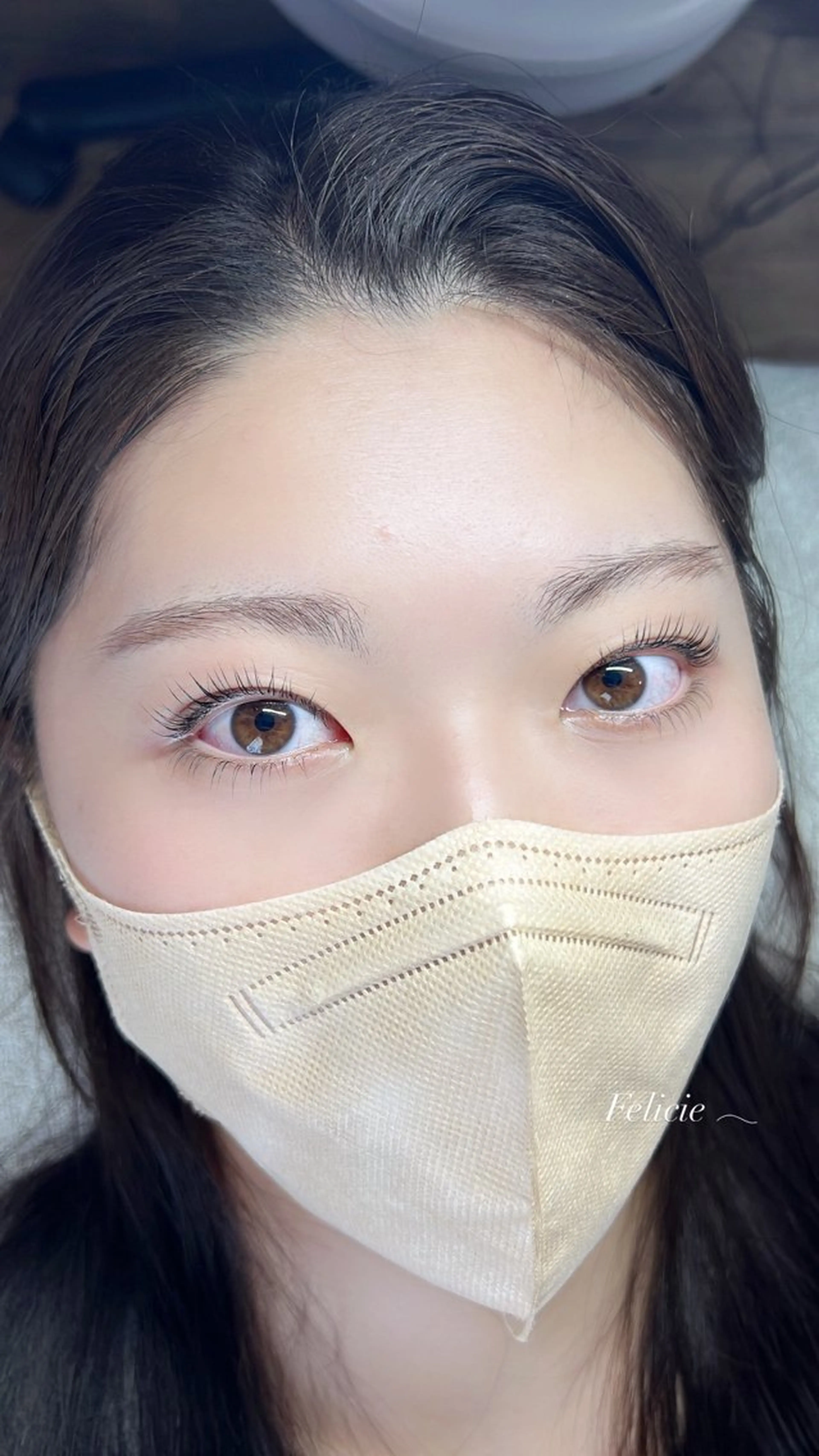 マツエク・マツパ パリジェンヌラッシュリフト マツパ Felicie＊ Sayakaのマツエク・マツパデザイン