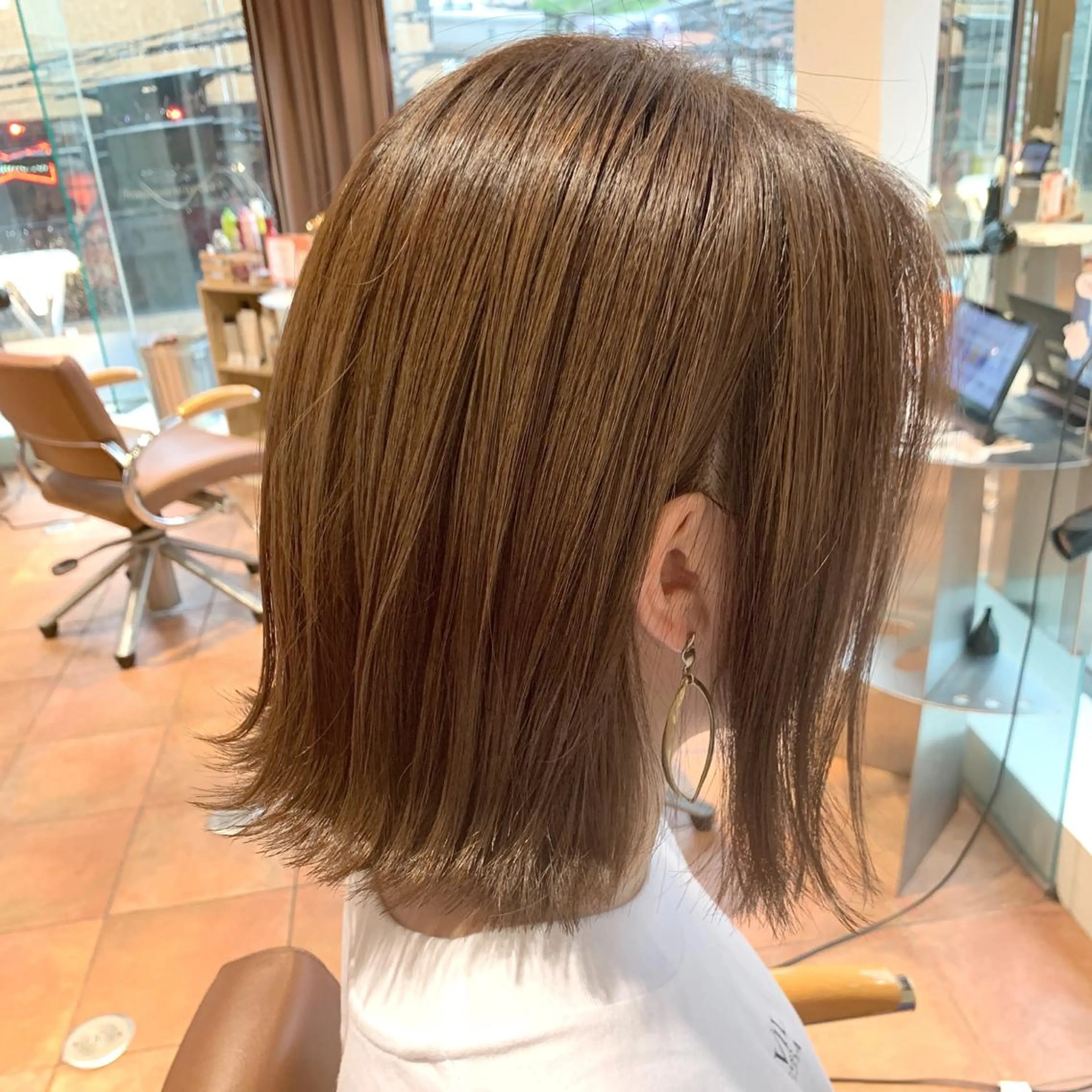 ショート 切りっぱなしボブ ボブ 杉村 未来のヘアスタイル