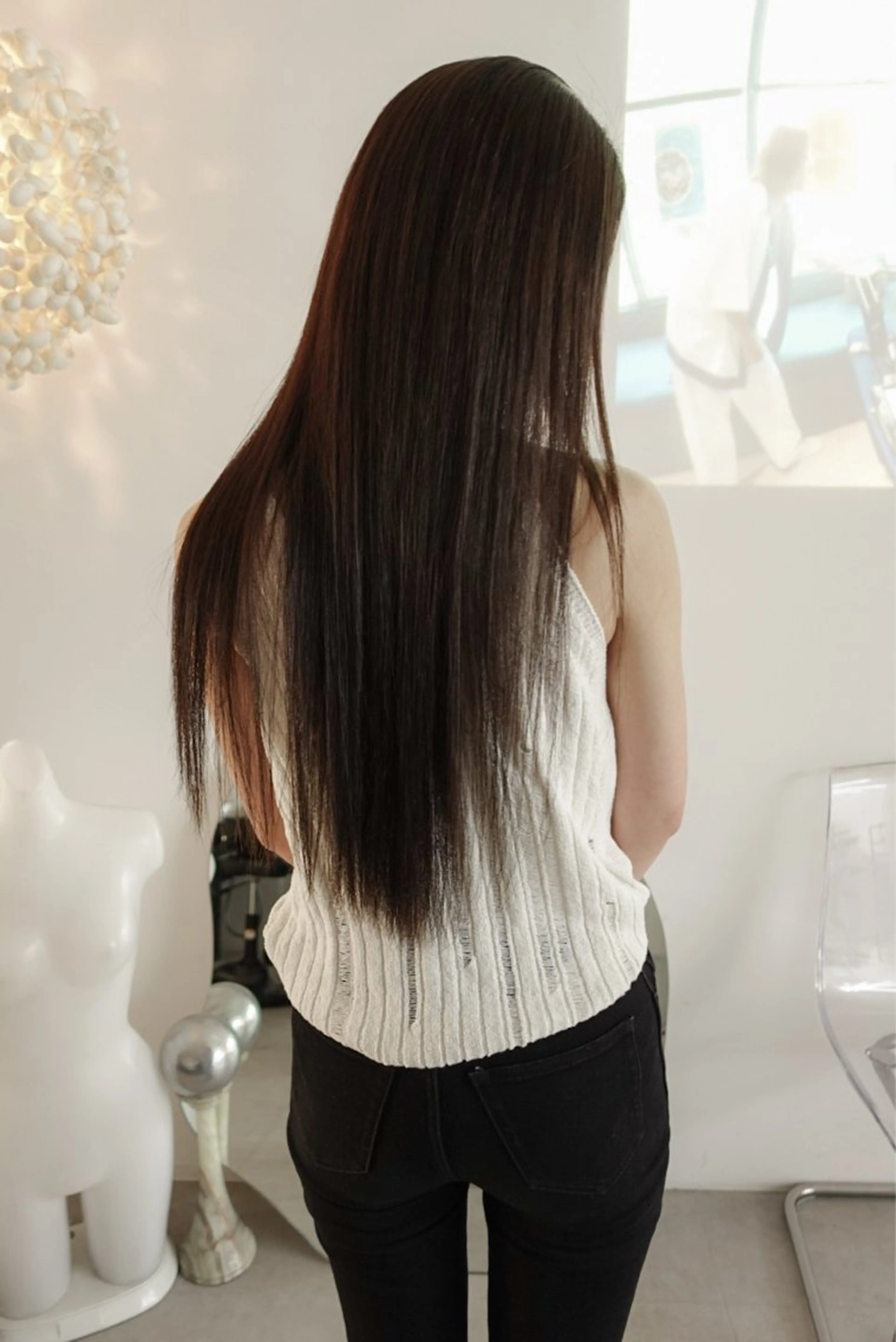 ロング 縮毛矯正 RINKA 岡崎美容室のヘアスタイル