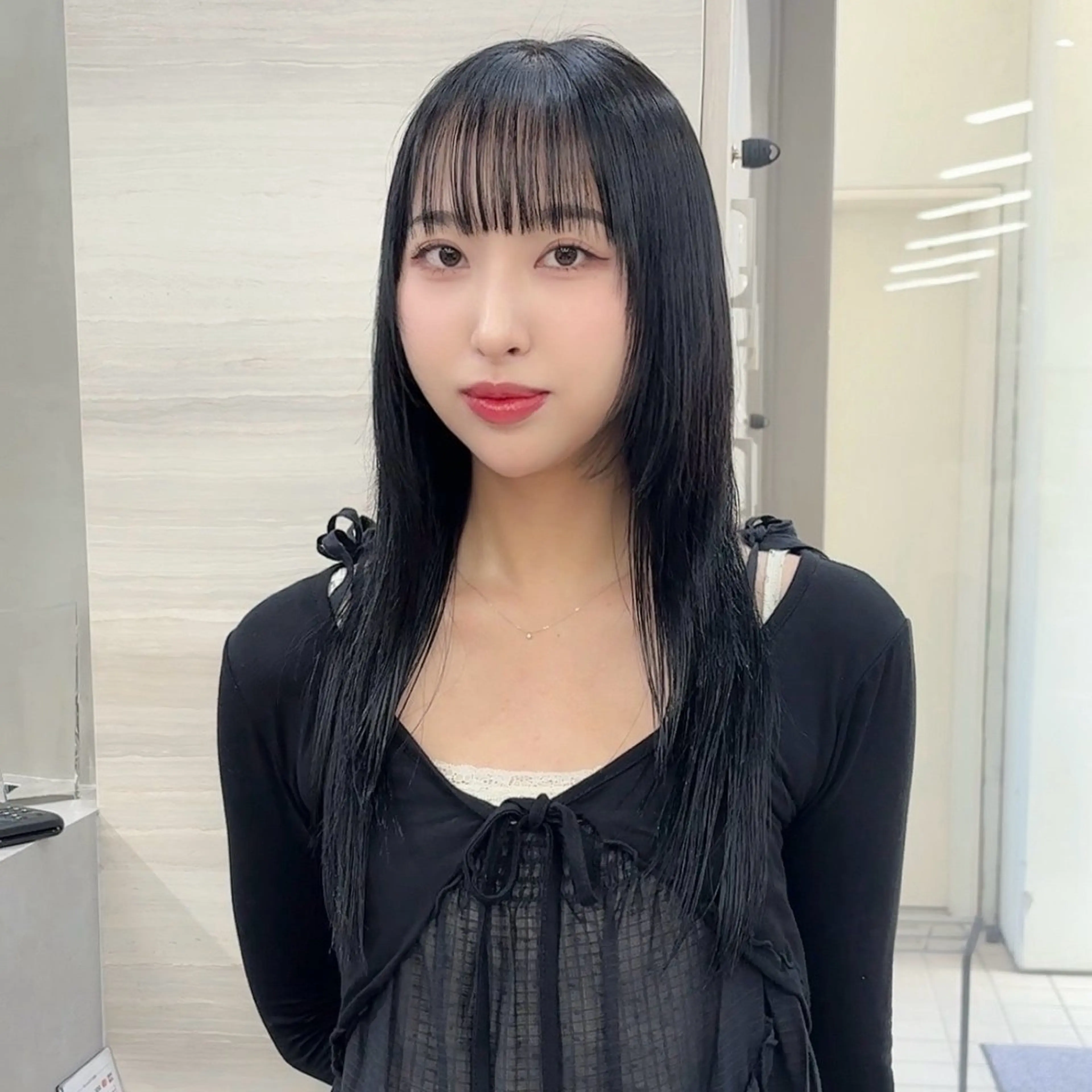 ロング カラー 酸性ストレート ヘアカラー 縮毛矯正 The Path ARENのヘアスタイル