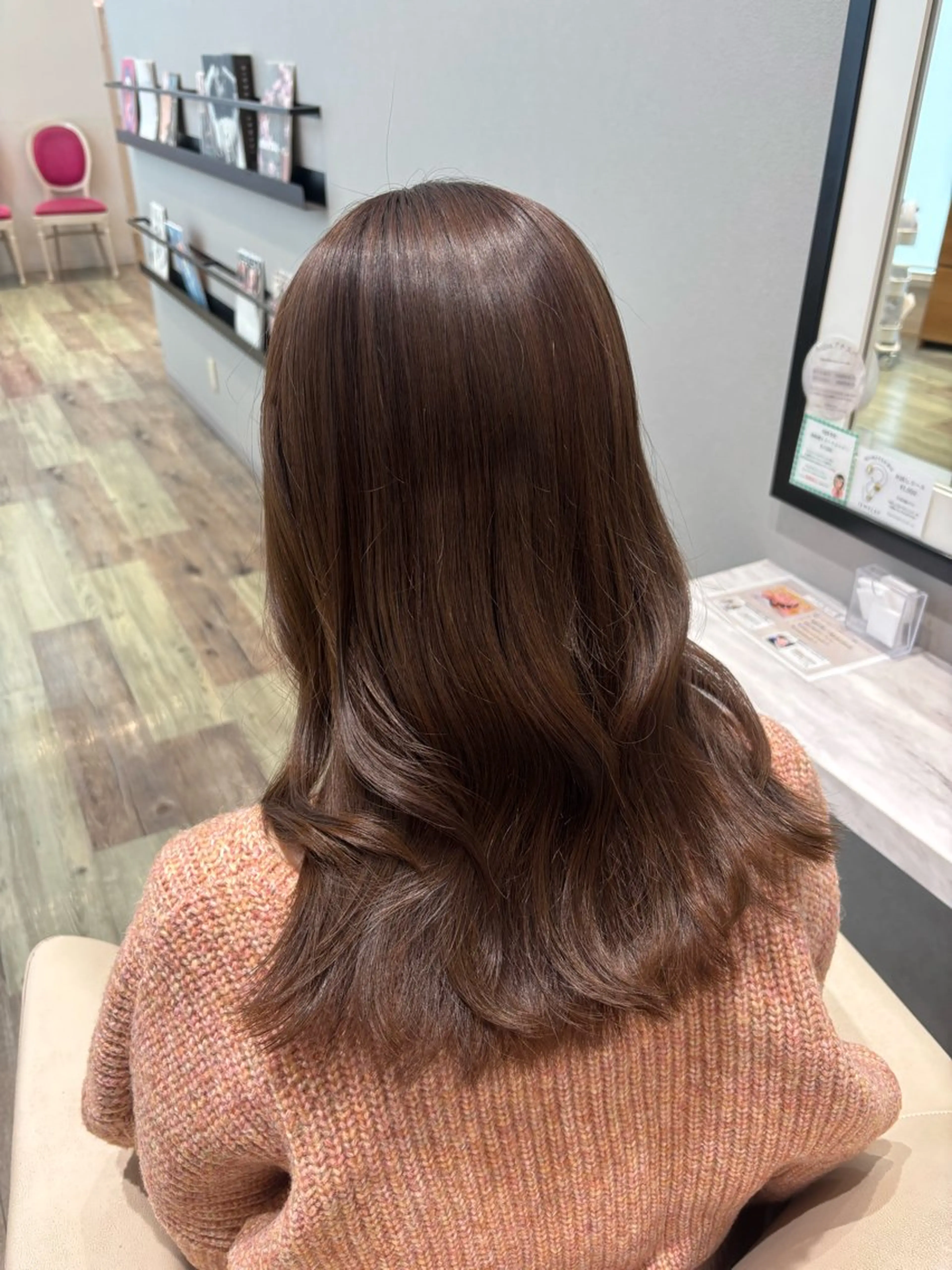 セミロング カラー ベージュカラー 透明感カラー カット ヘアカラー ktwo☆ 暗艶髪☆姫野琳のヘアスタイル