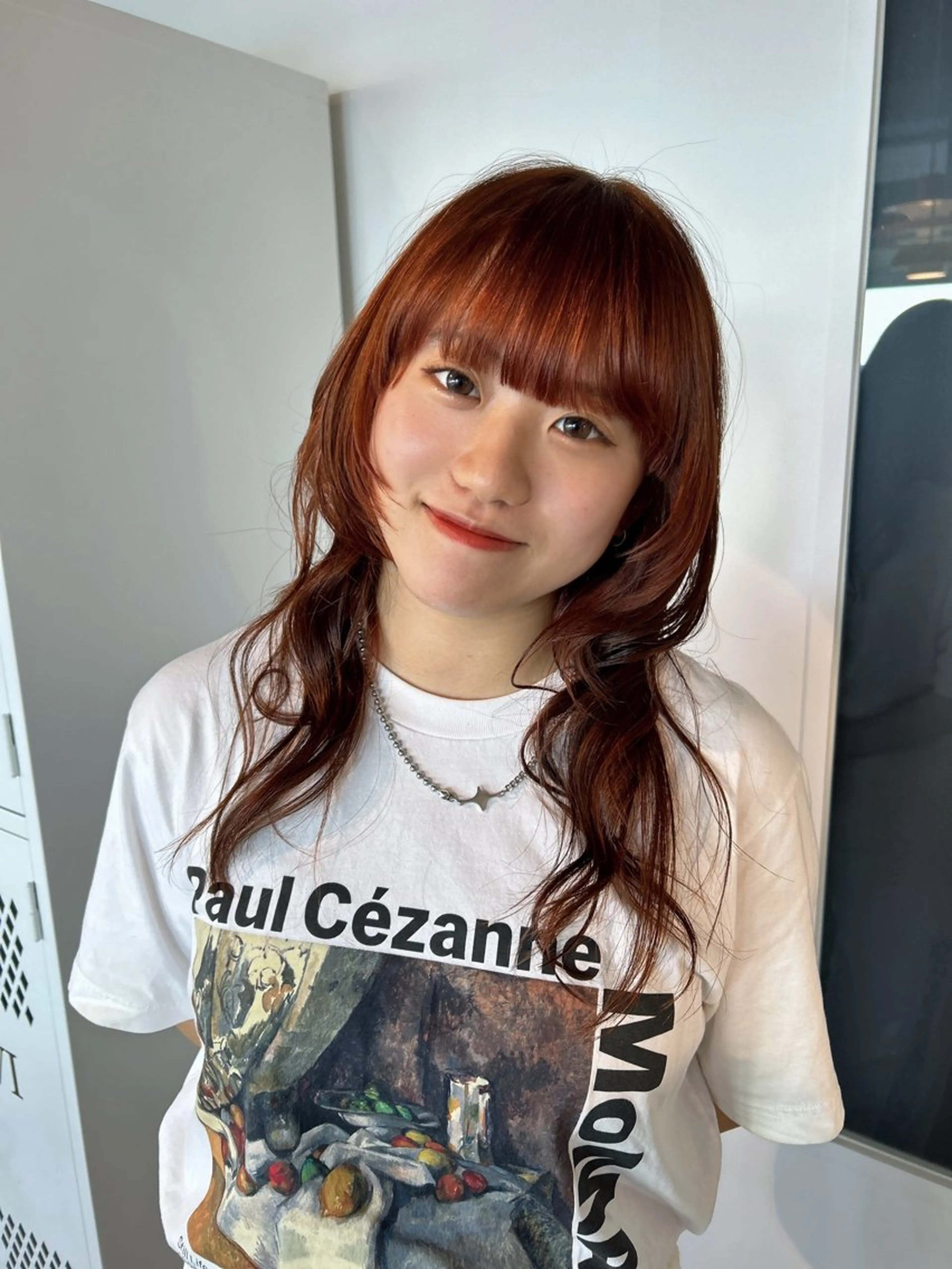 ロング カラー ブリーチ カット ヘアカラー 透明感カラー 暖色shihoのヘアスタイル