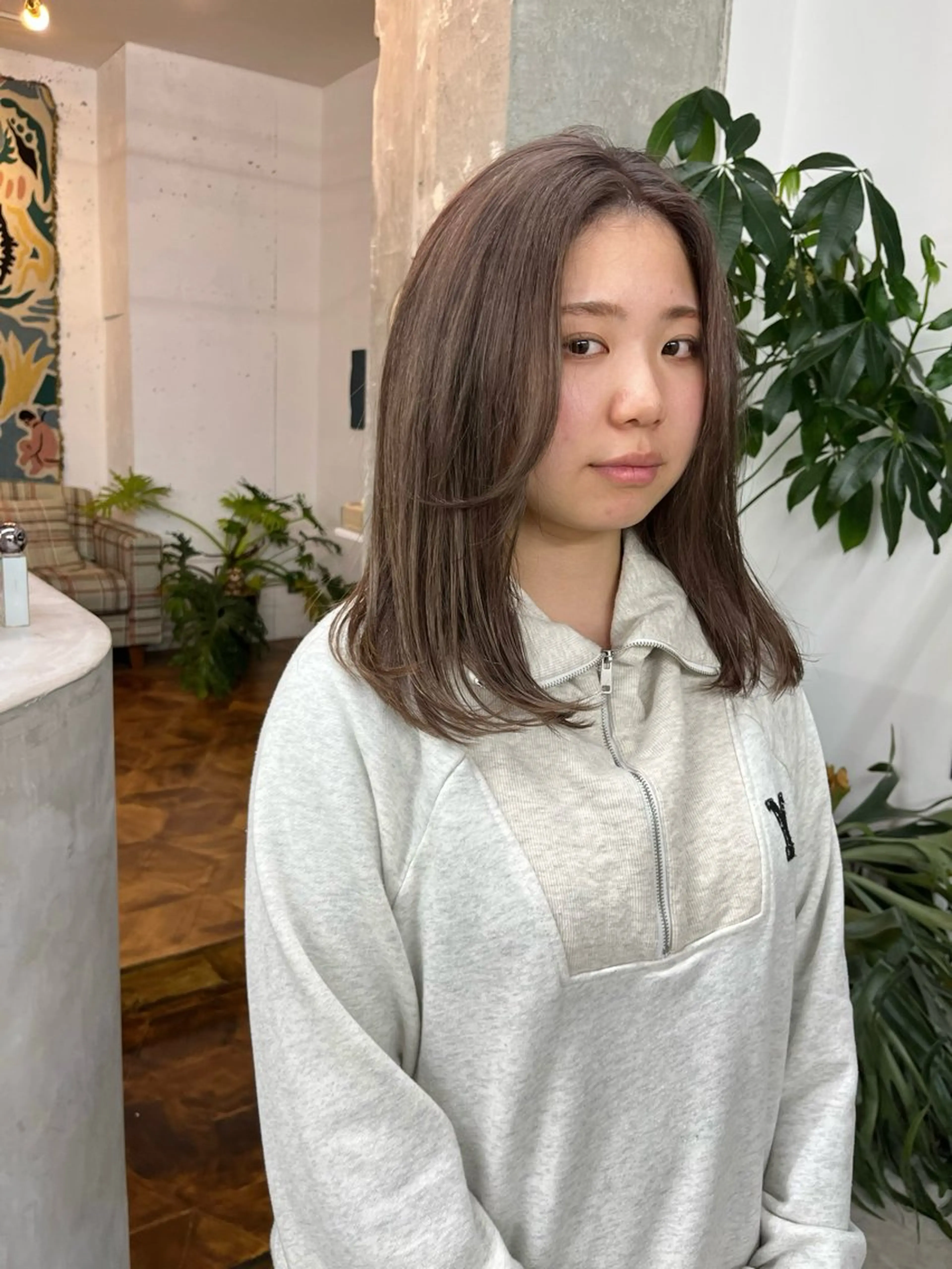 セミロング 🫧透明感カラー🫧 ハシモトタケルのヘアスタイル
