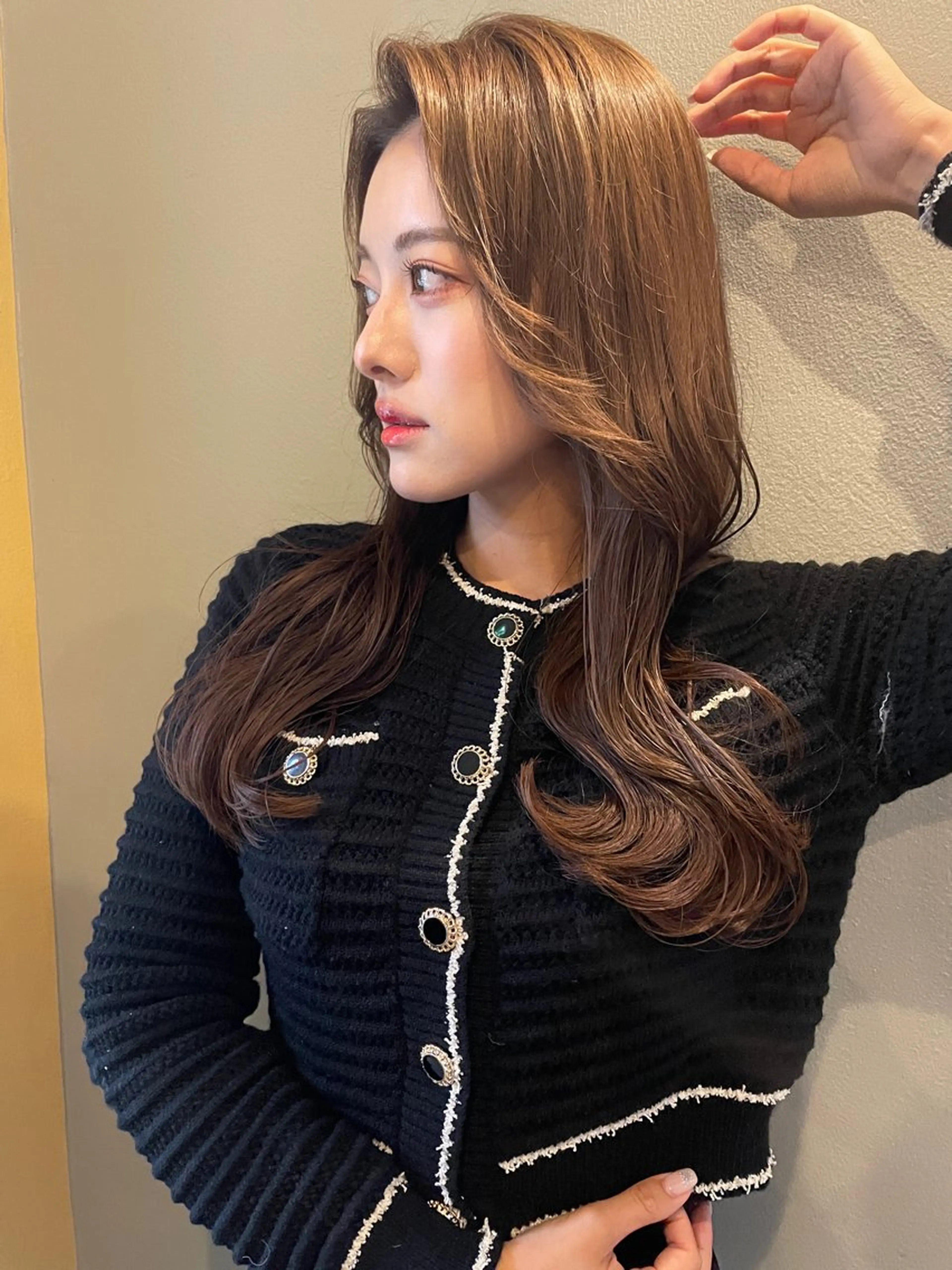 セミロング カラー カット ヘアカラー トリートメント Lond strada所属・✨武村侑哉　韓国風 レイヤーカット✨のヘアスタイル