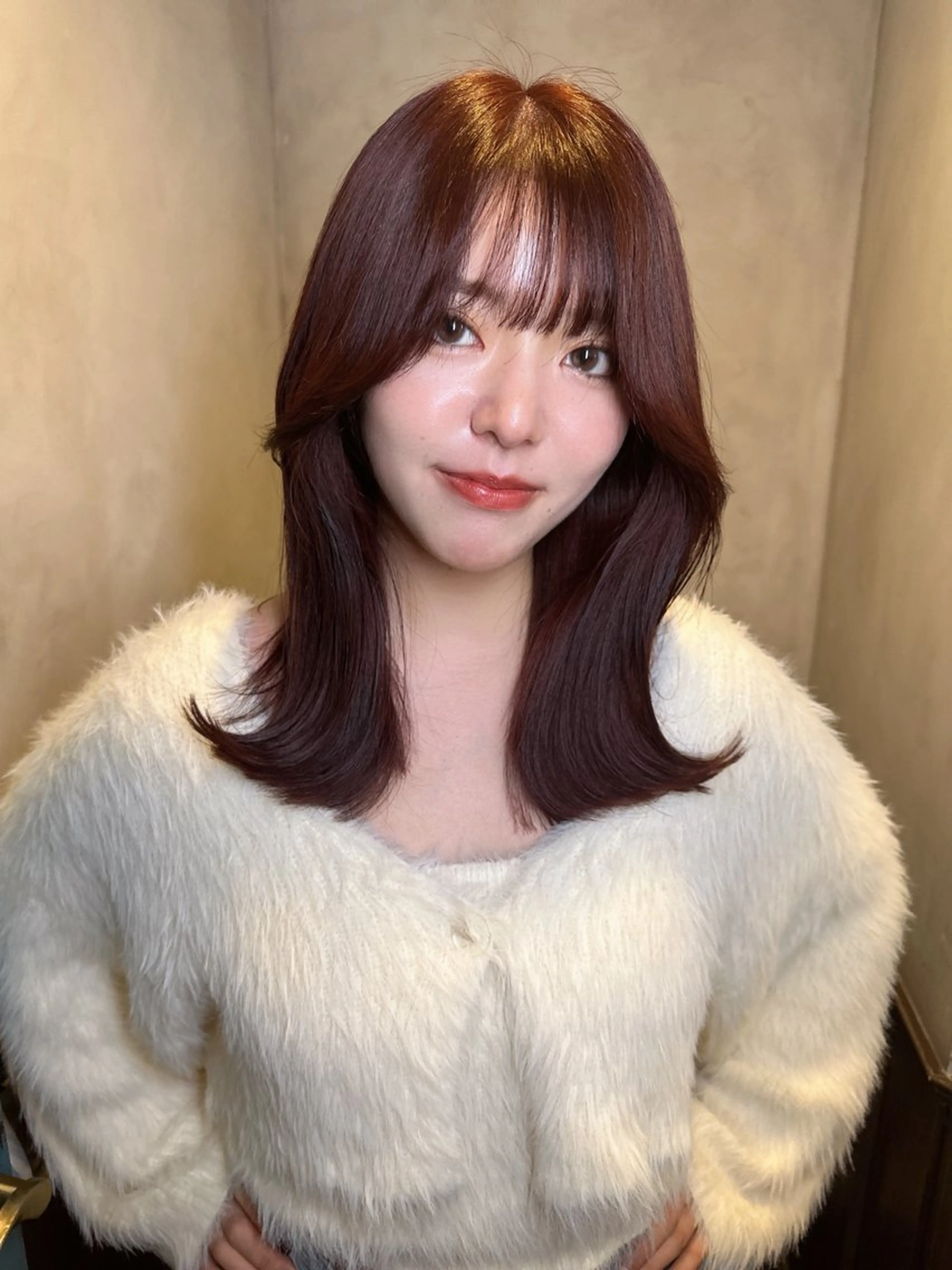 ミディアム カラー カット ヘアカラー トリートメント ワンホンヘア ケラチン/Kaitoのヘアスタイル