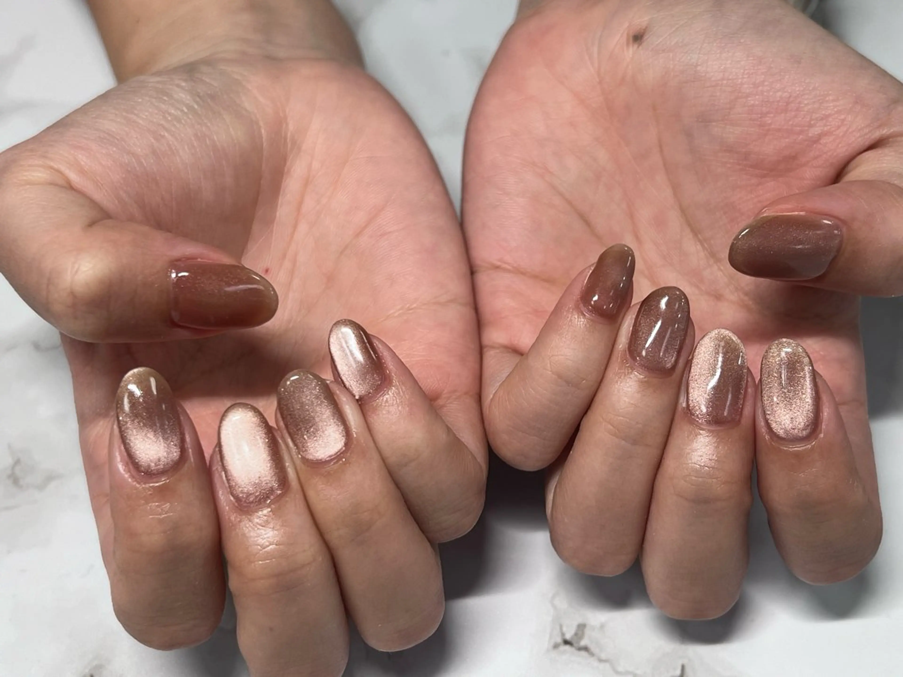 ネイル ミラーネイル 自由が丘サロン AYAME💅のネイルデザイン