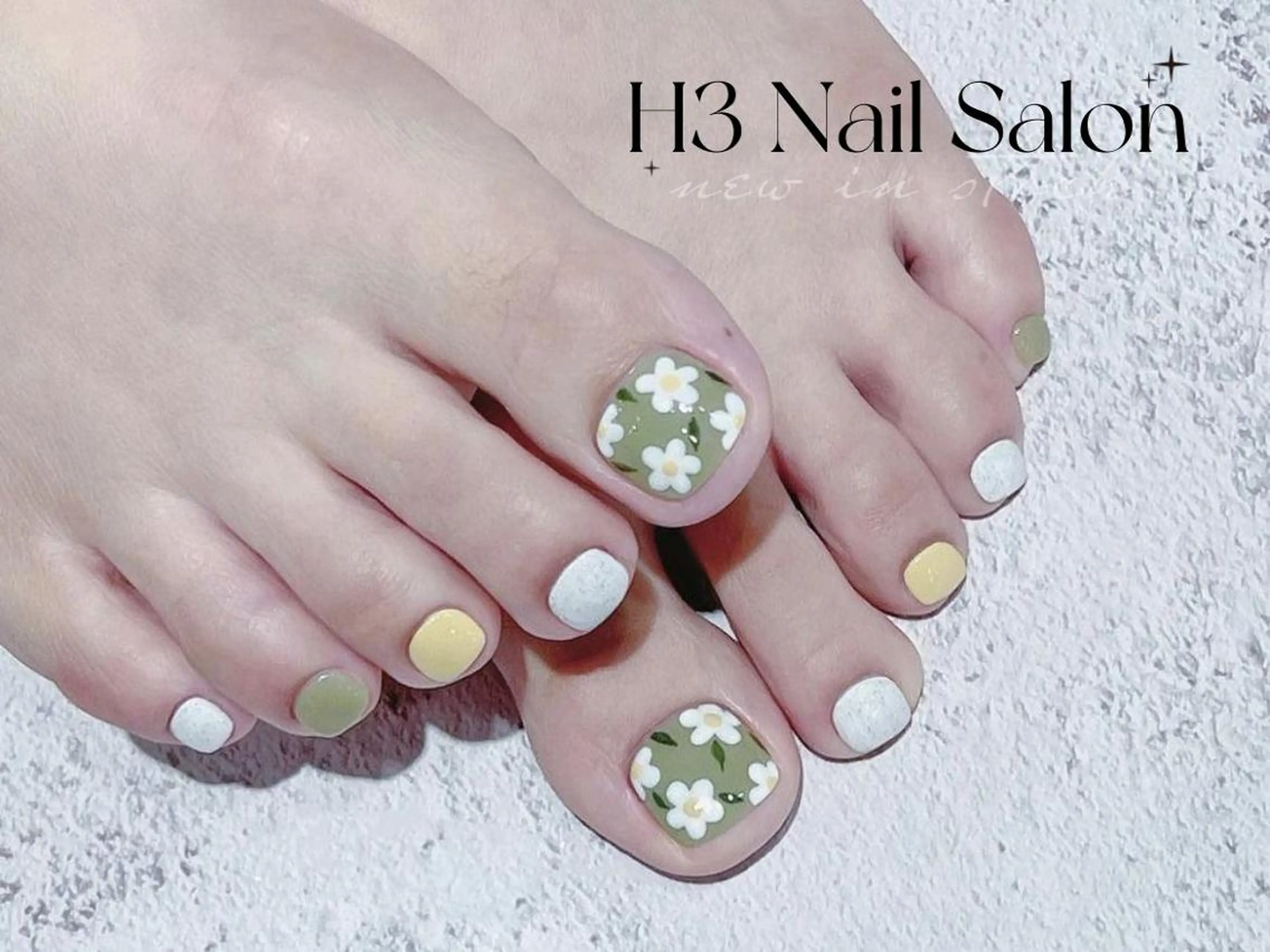 ネイル アートネイル ハート マグネットネイル フットネイル H3 ネイル サロンのネイルデザイン