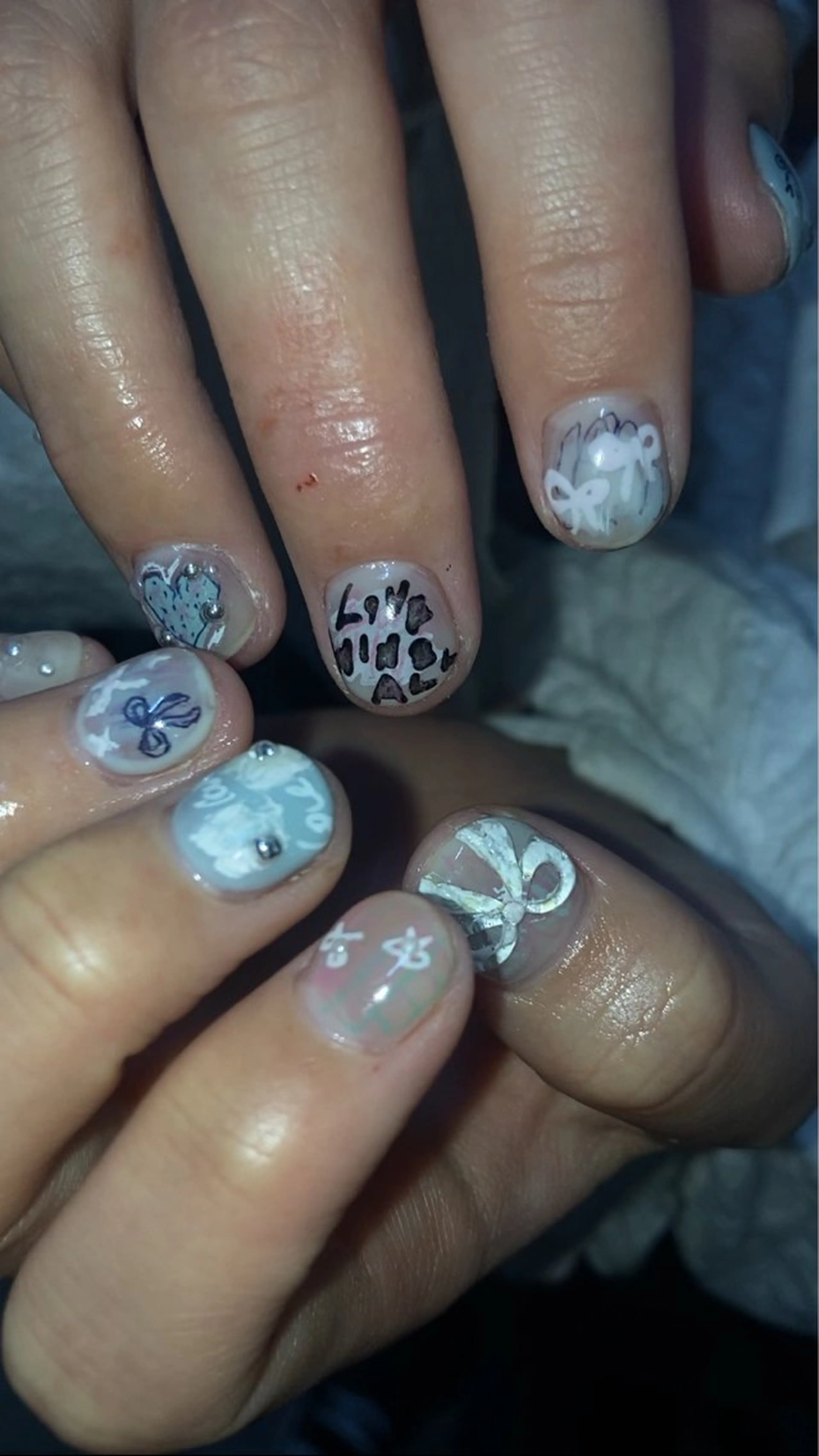 ネイル ハンドネイル フットネイル kana/モード ・グランジ໒꒱のネイルデザイン