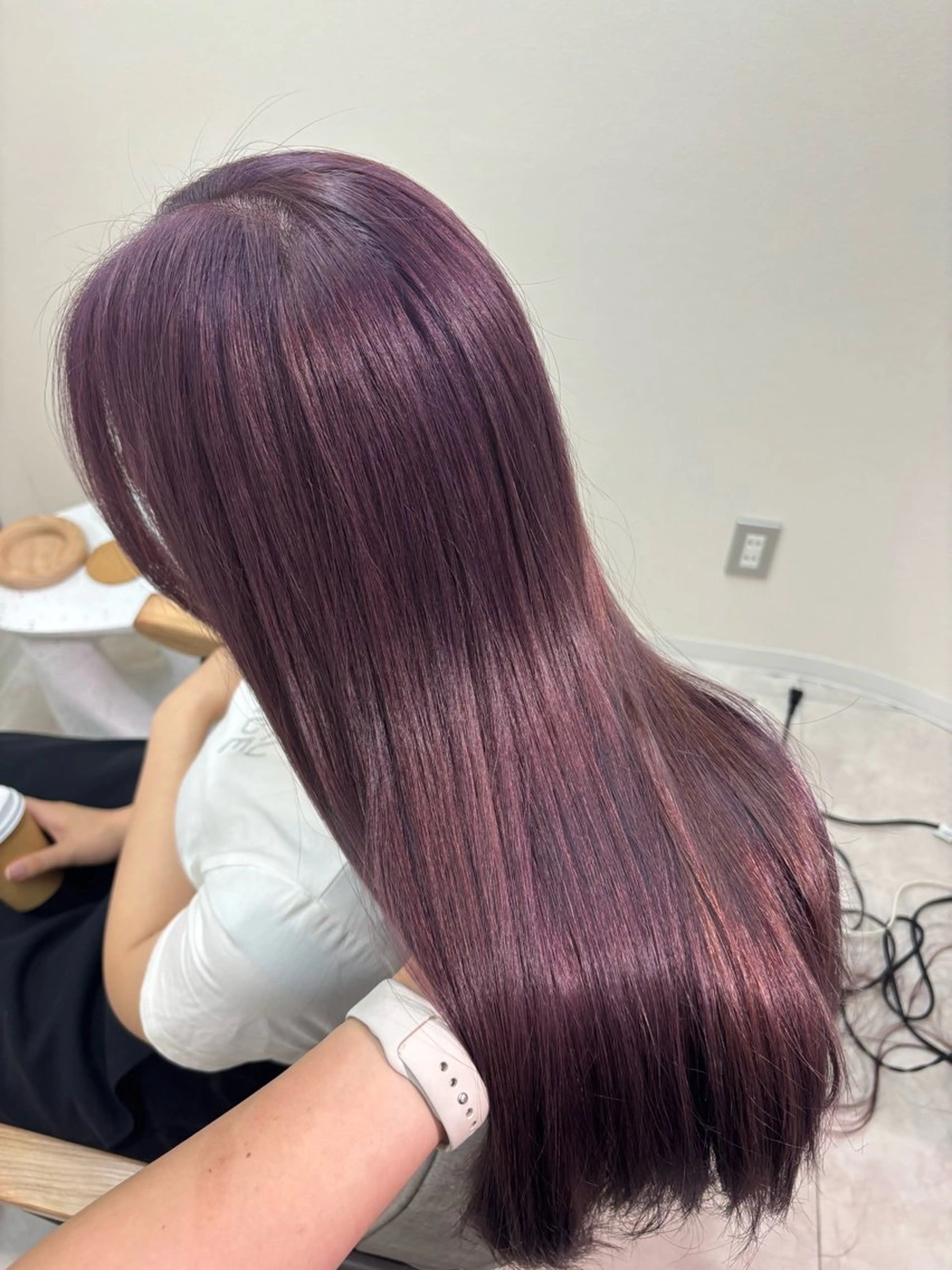 ロング カラー カット ヘアカラー 広島/わかな/ヘア セット/オリーブのヘアスタイル