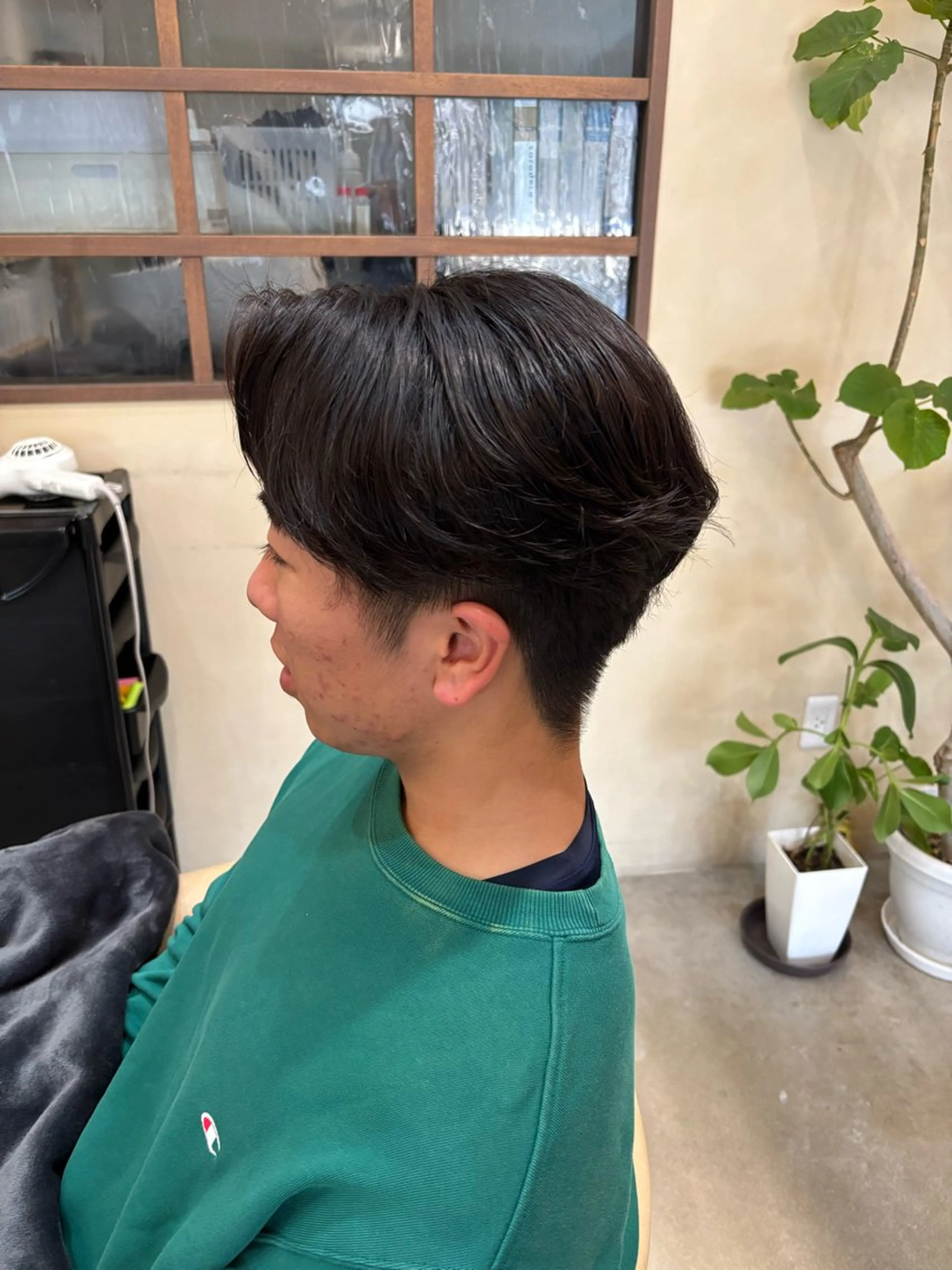 ショート メンズ カット パーマ 鹿児島 TSUBASAのヘアスタイル