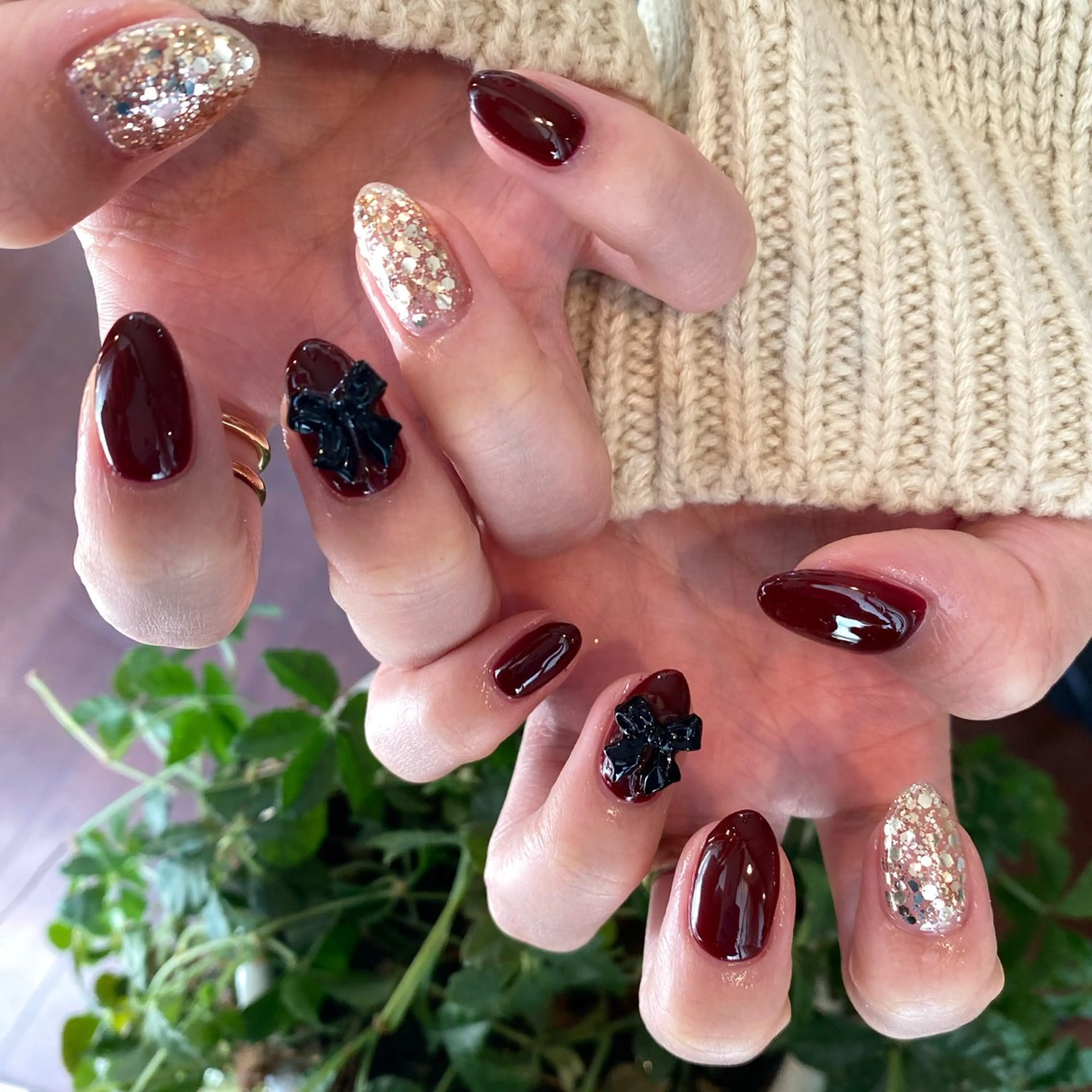 ネイル ラメ(グリッター) ハンドネイル private nail salon   crystal ⭐︎ color所属・crystal ⭐︎ colorのネイルデザイン
