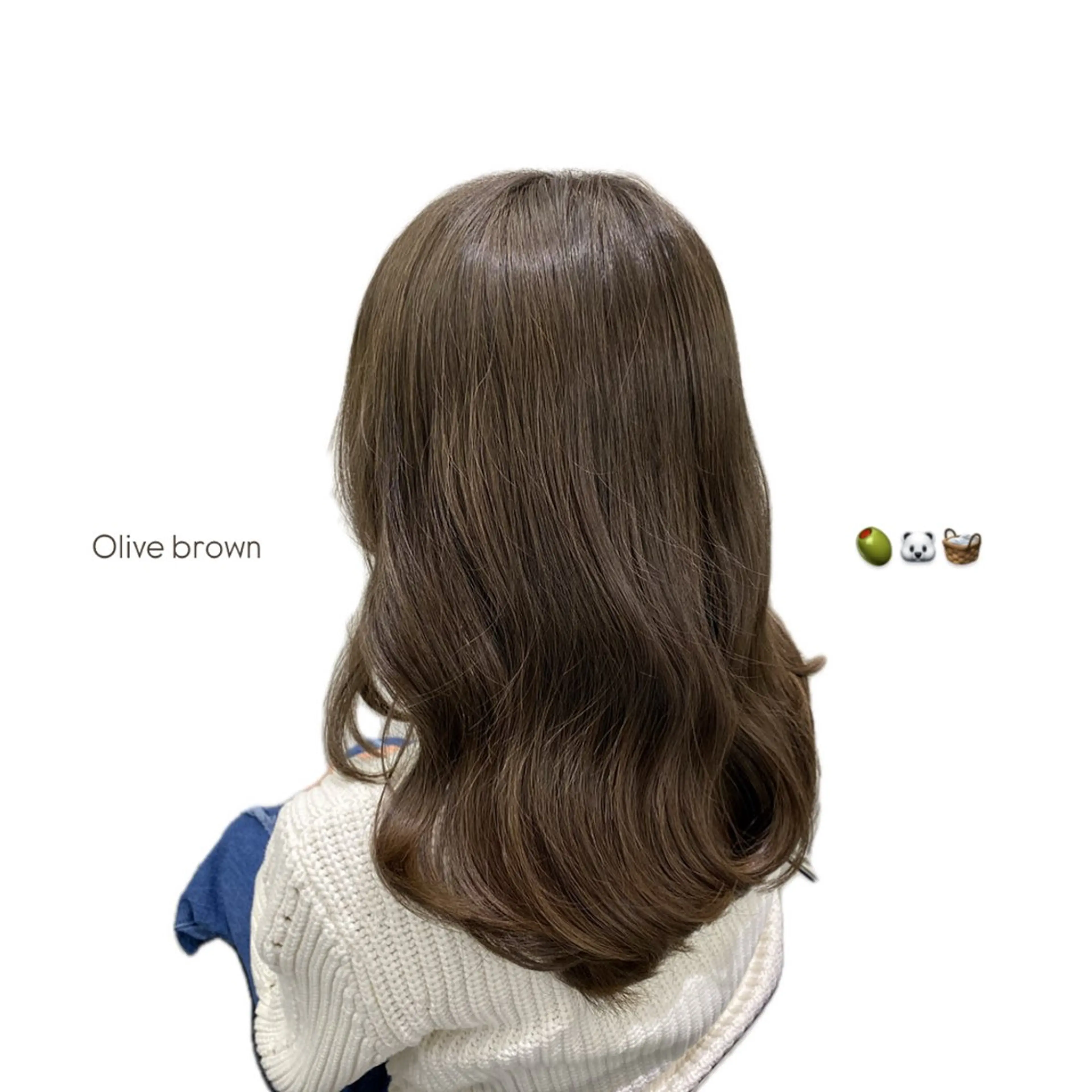 セミロング カラー ヘアカラー SALOWIN MITO所属・nana /ベージュ / 透明感カラーのヘアスタイル