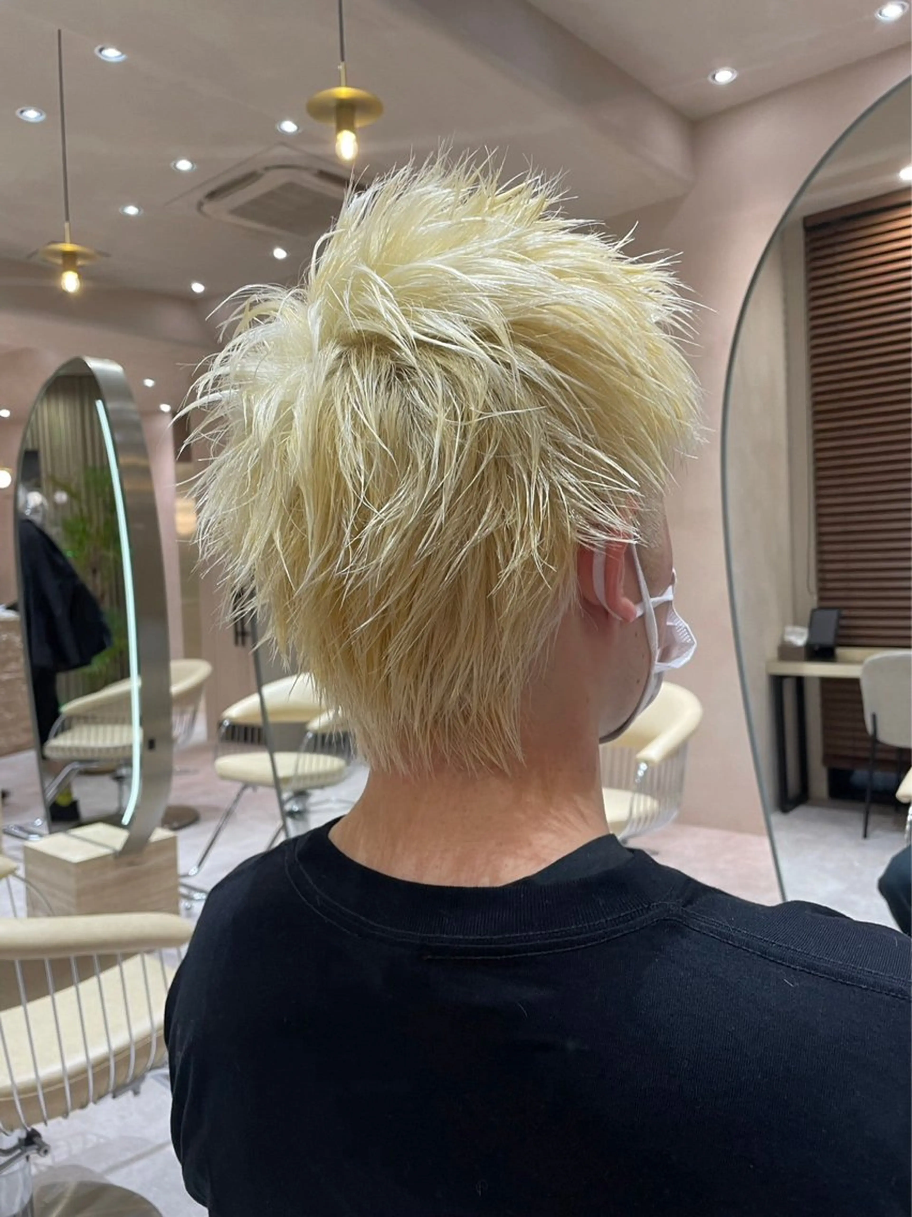 ショート カラー メンズ ヘアカラー heavenly by HAVANA新宿所属・メンズショート/ピン パーマ/新宿/フウガのヘアスタイル