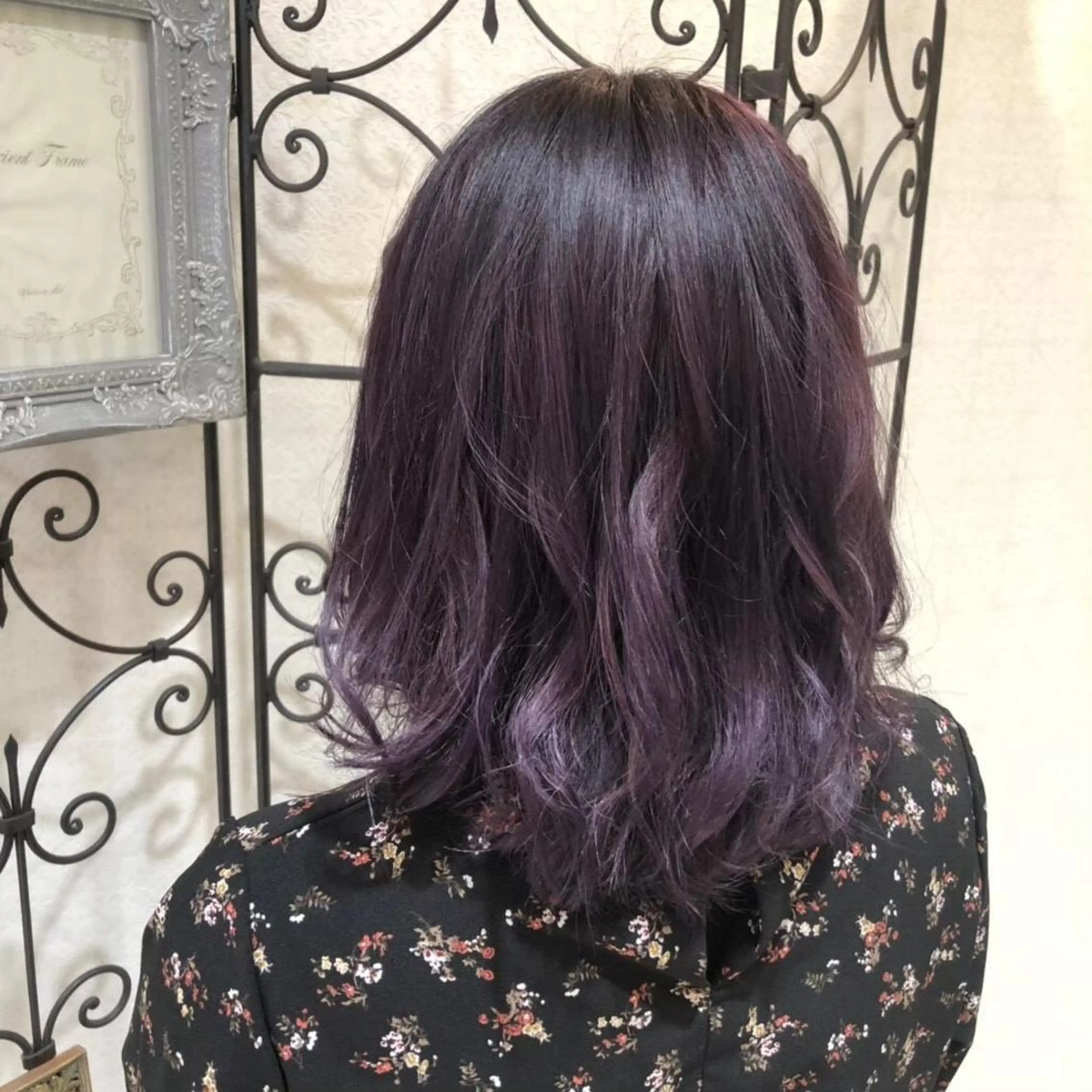 セミロング カラー 原田 龍之介のヘアスタイル