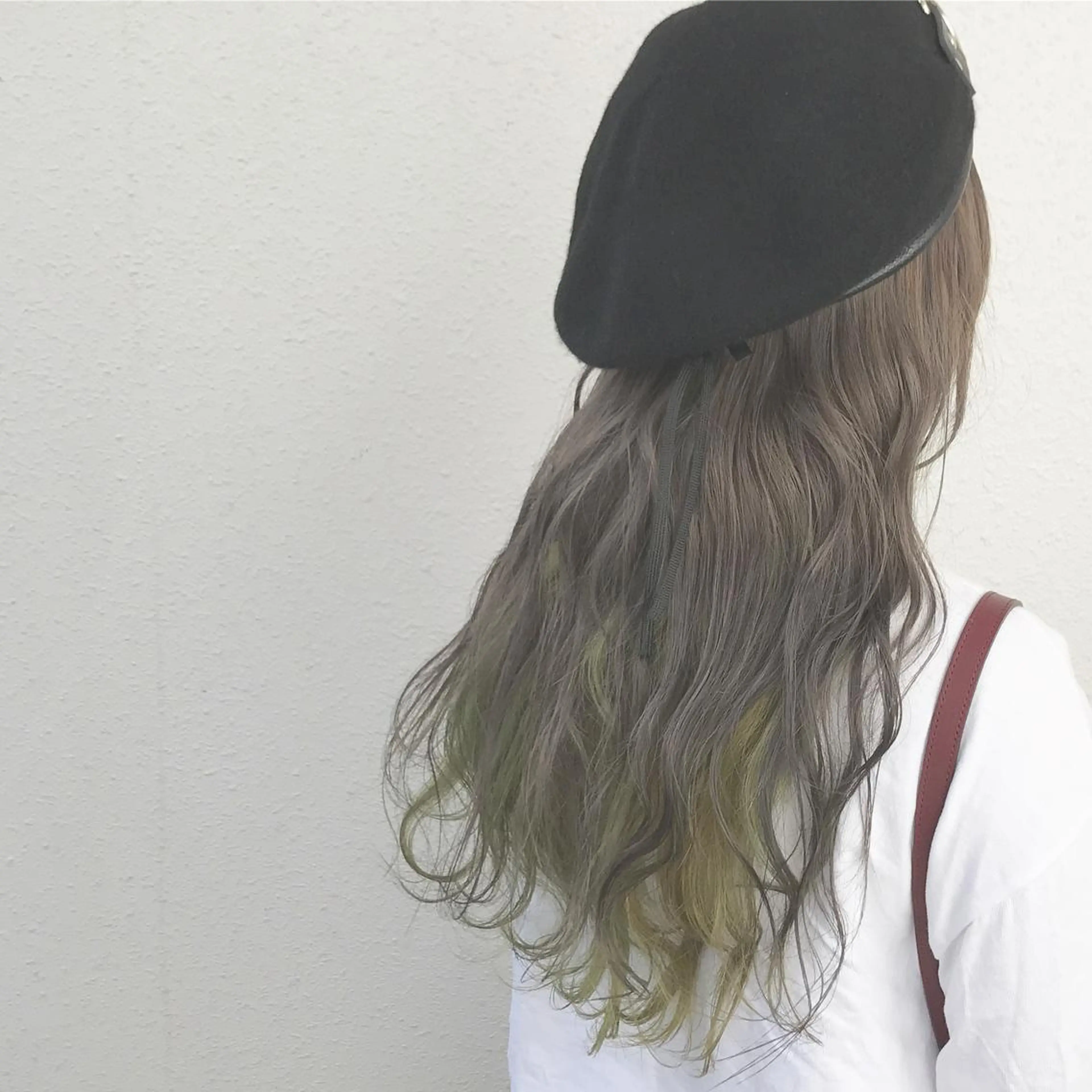 ロング カラー ブリーチ グレージュ インナーカラー インナーカラー/天神 ブリーチ/吉田のヘアスタイル