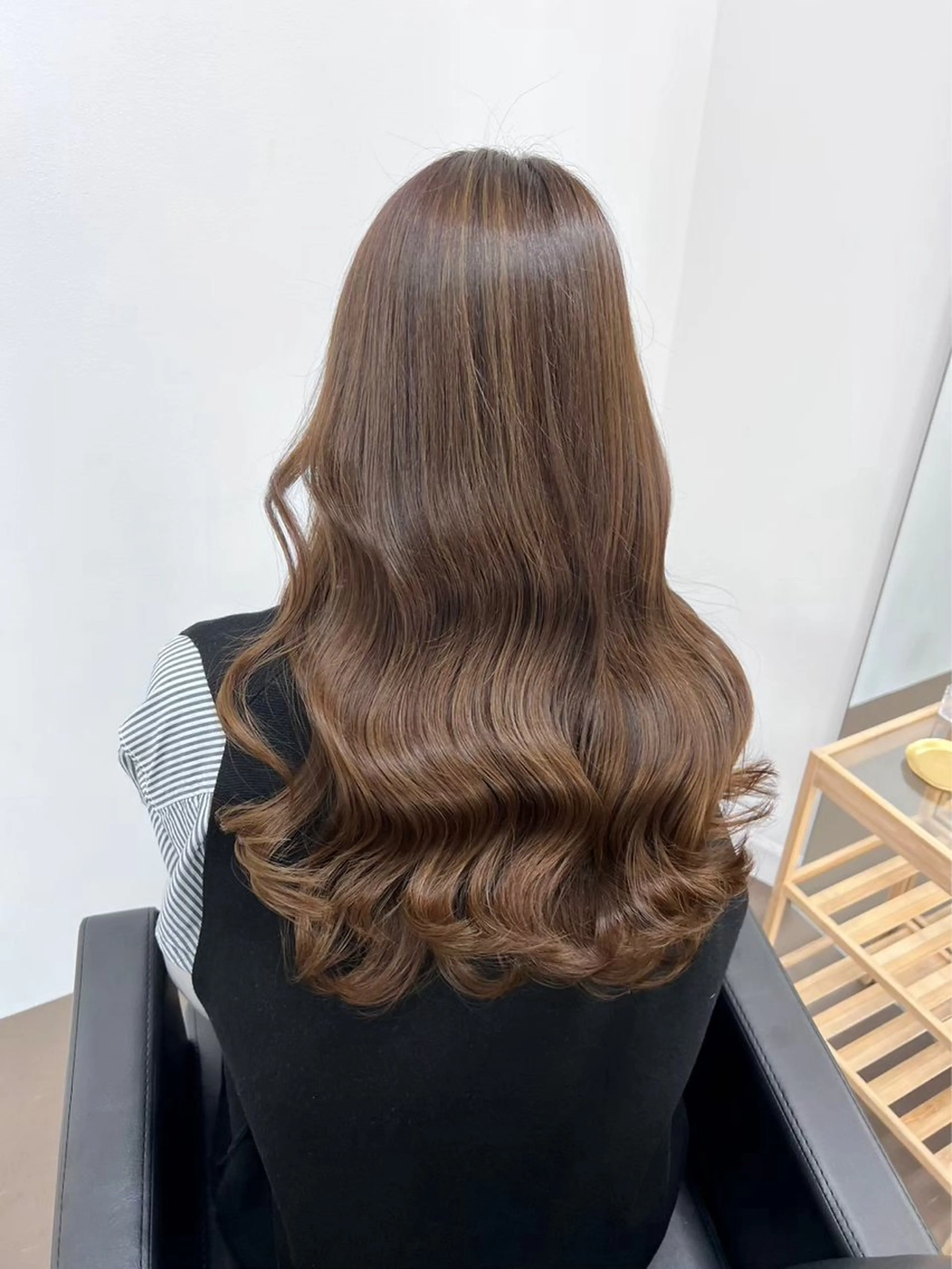 ロング カラー 川元 春奈のヘアスタイル