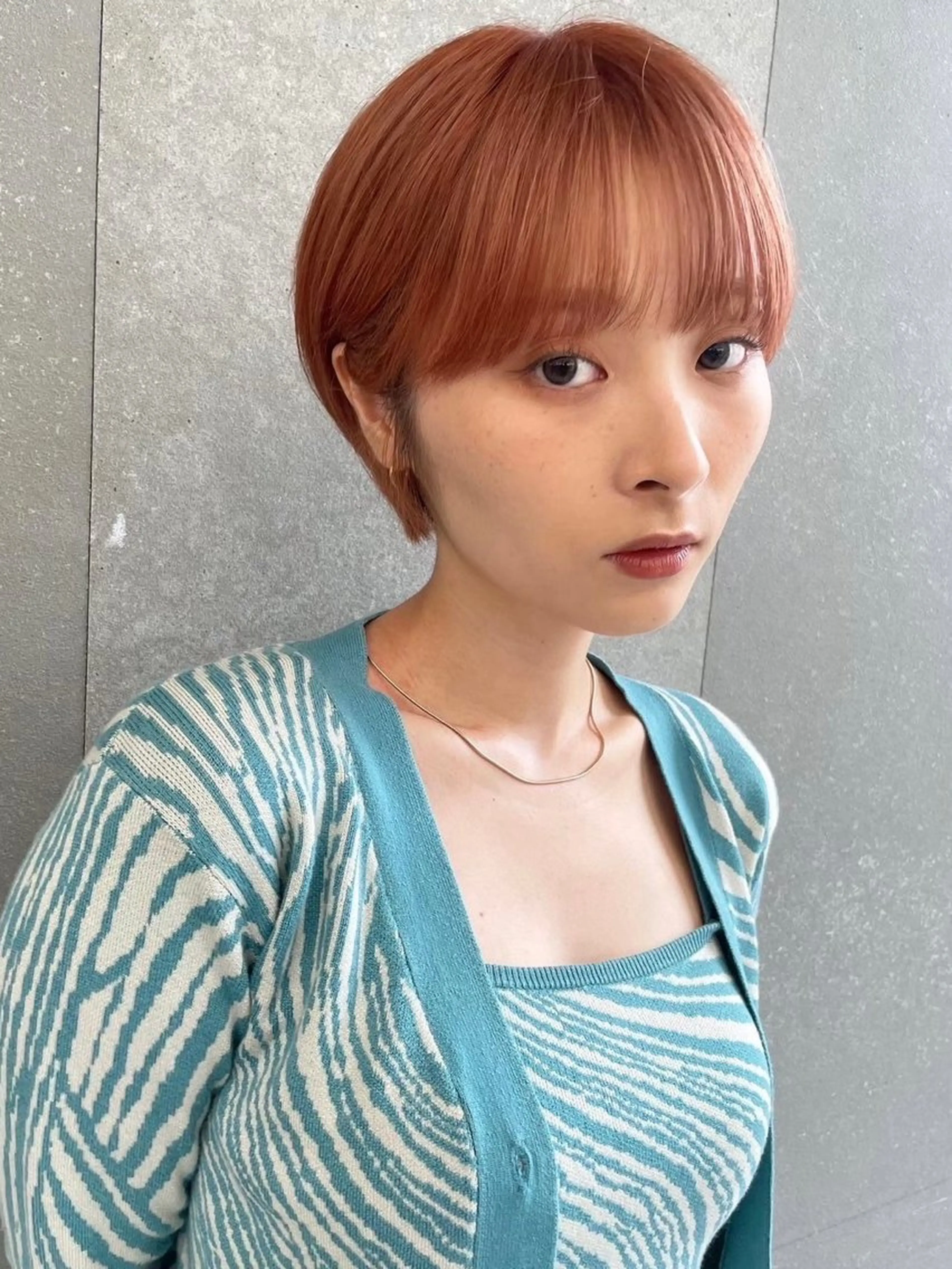 ショート カット ヘアカラー トリートメント 🎀大川 錬🎀 ブリーチなしWカラーのヘアスタイル