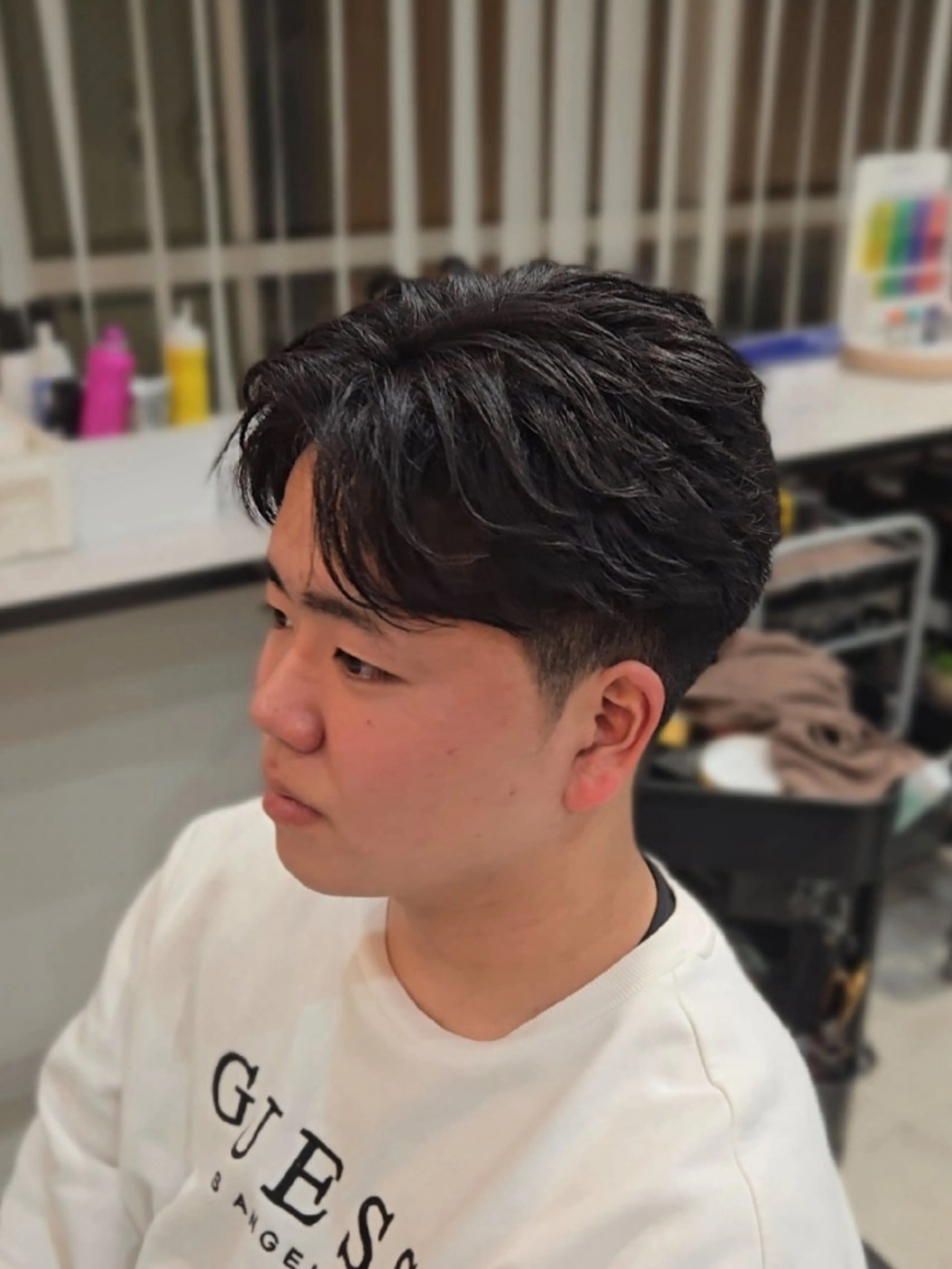 メンズ ショート パーマ メンズパーマ ショートヘア カット パーマ ヘアセット Lapis 名古屋駅前店所属・LEN名古屋/パーマ 海外ヘア/メンズ特化のヘアスタイル