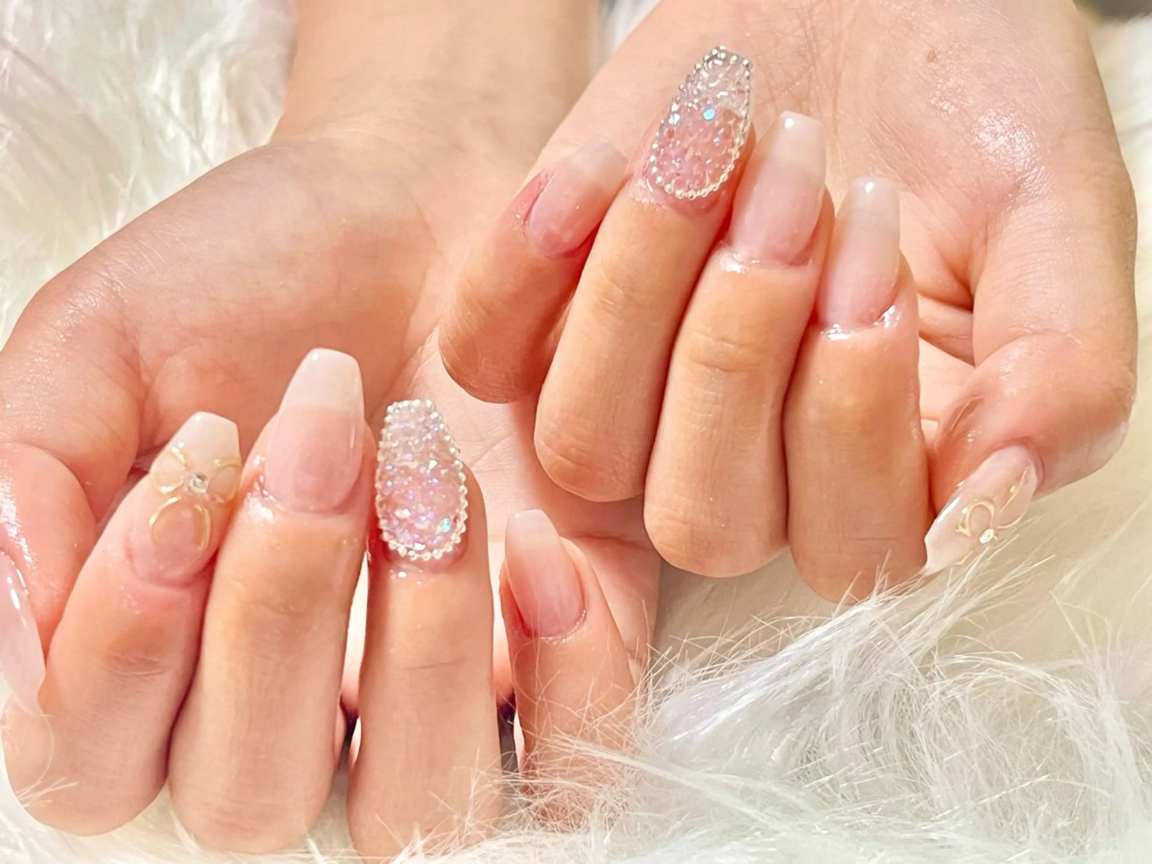 ネイル 長さ出し hohomi .のネイルデザイン