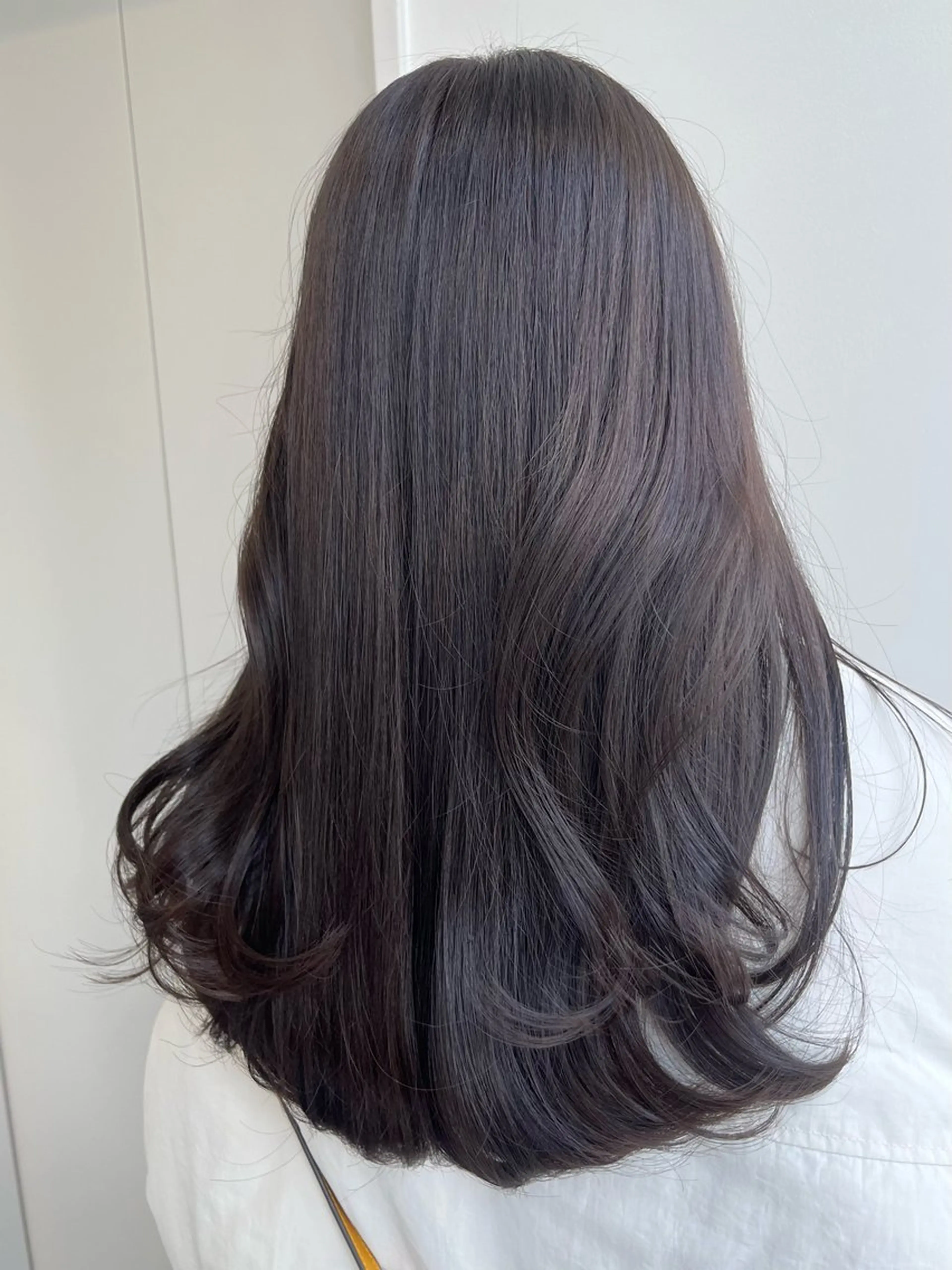 セミロング カラー ヘアカラー 辻しおり/似合わせ カット/暖色カラー栄のヘアスタイル