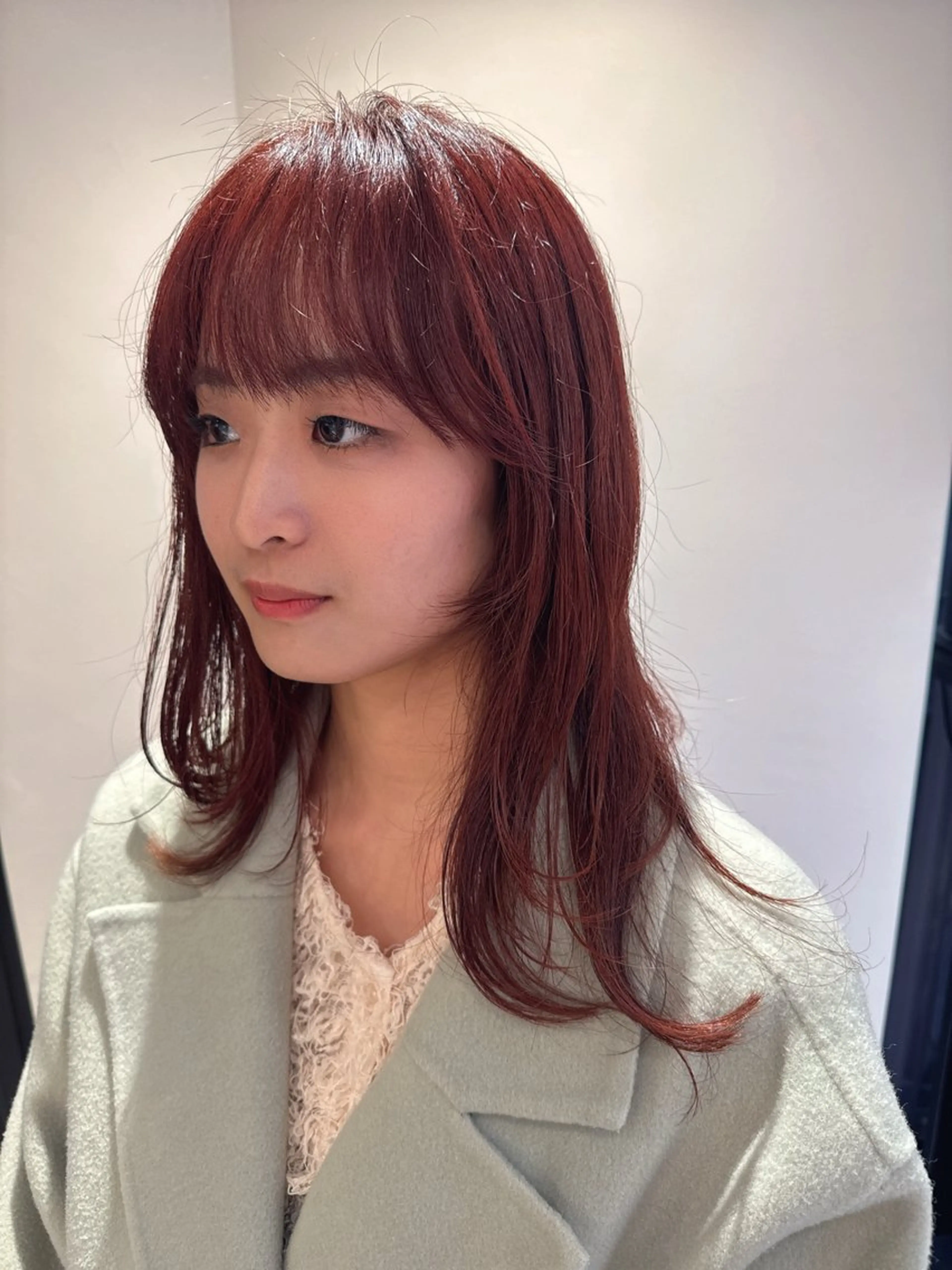 セミロング レイヤーカット カット ヘアカラー トリートメント 木多 成明のヘアスタイル