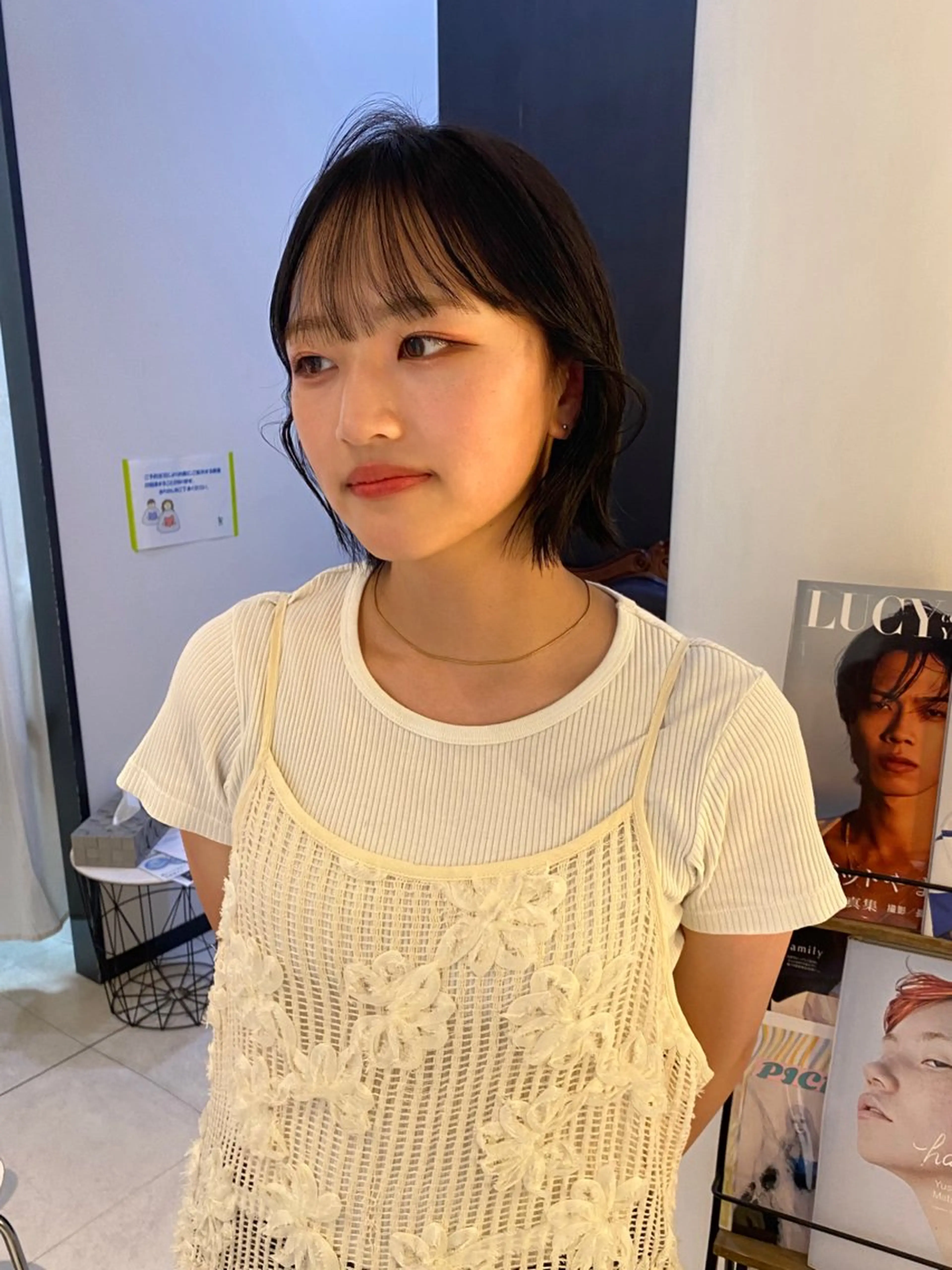 ショート カラー ボブ カット ヘアカラー トリートメント mai / linoah˚✧のヘアスタイル