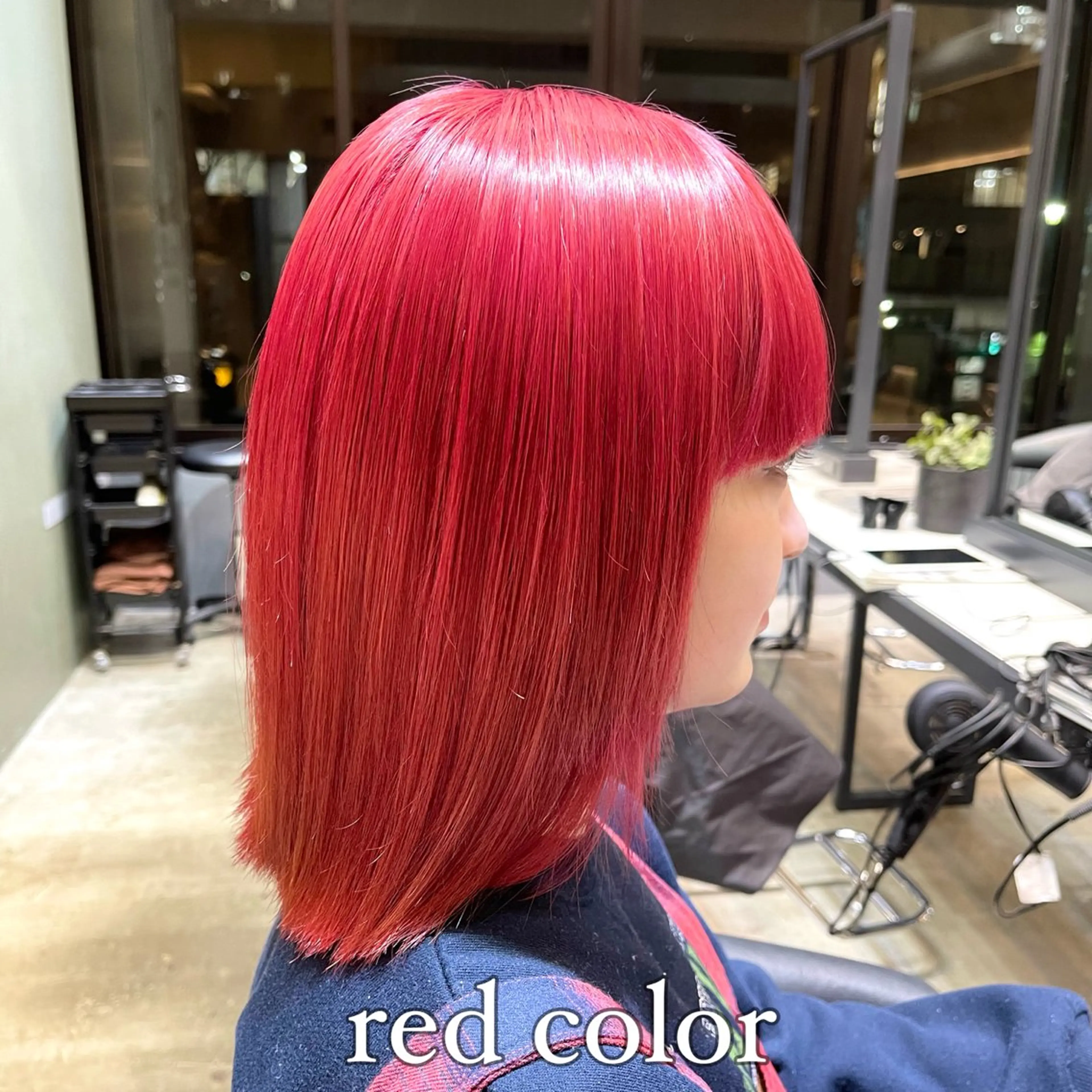 ミディアム カラー ✨縮毛矯正　韓国ヘア レイヤー✨大濱快斗のヘアスタイル