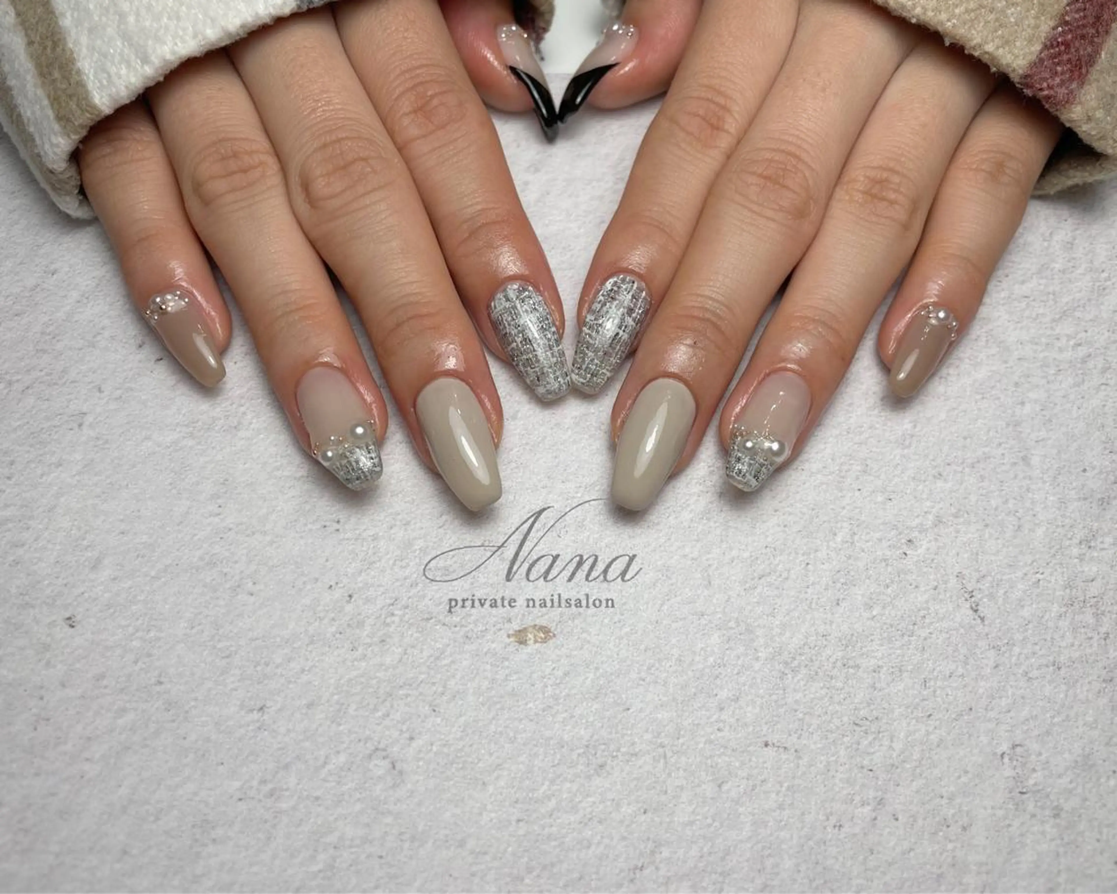 ネイル ツイードネイル nailsalon NANAのネイルデザイン