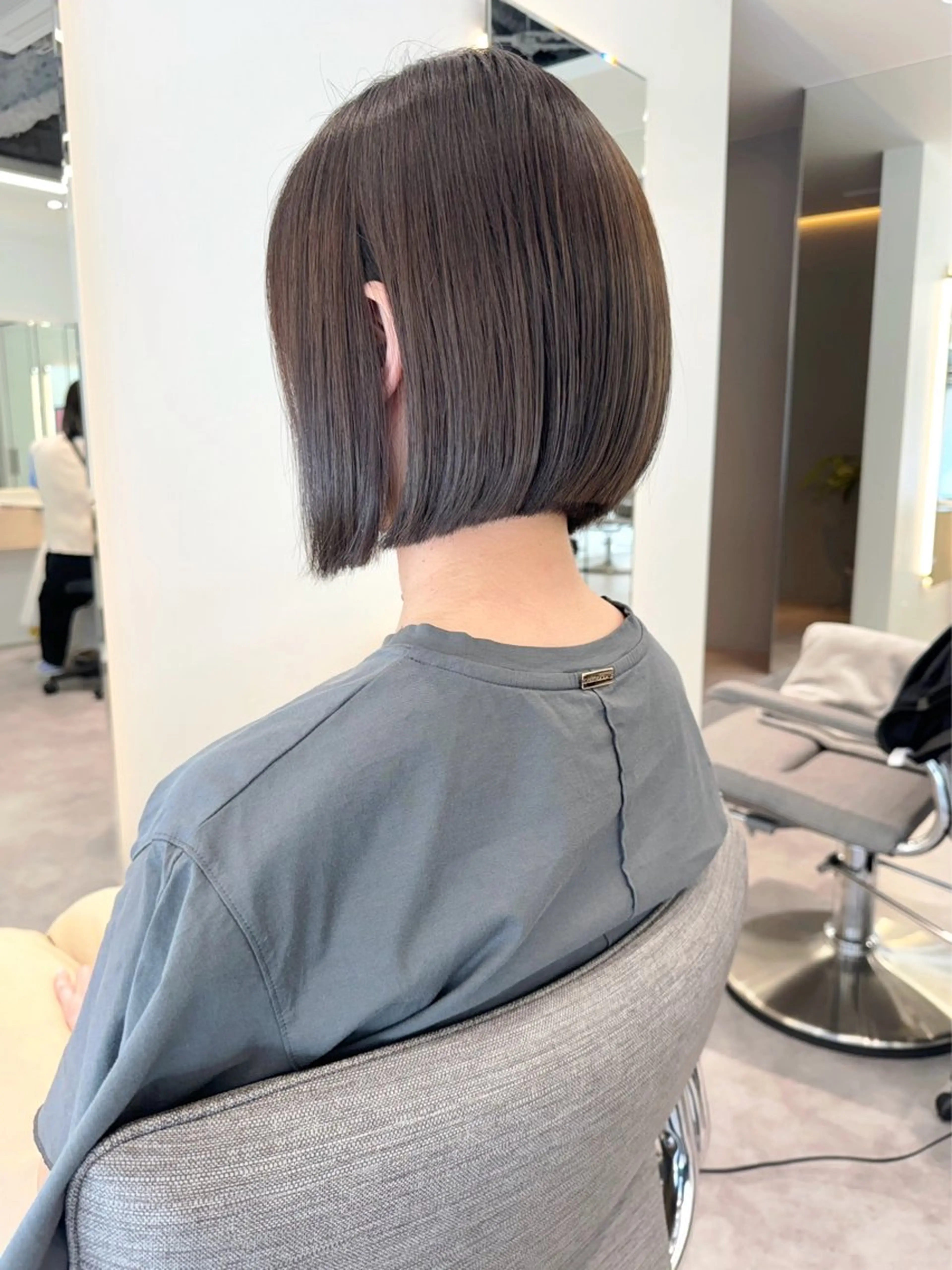 ショート カラー ボブ カット ヘアカラー 仲川 和人のヘアスタイル