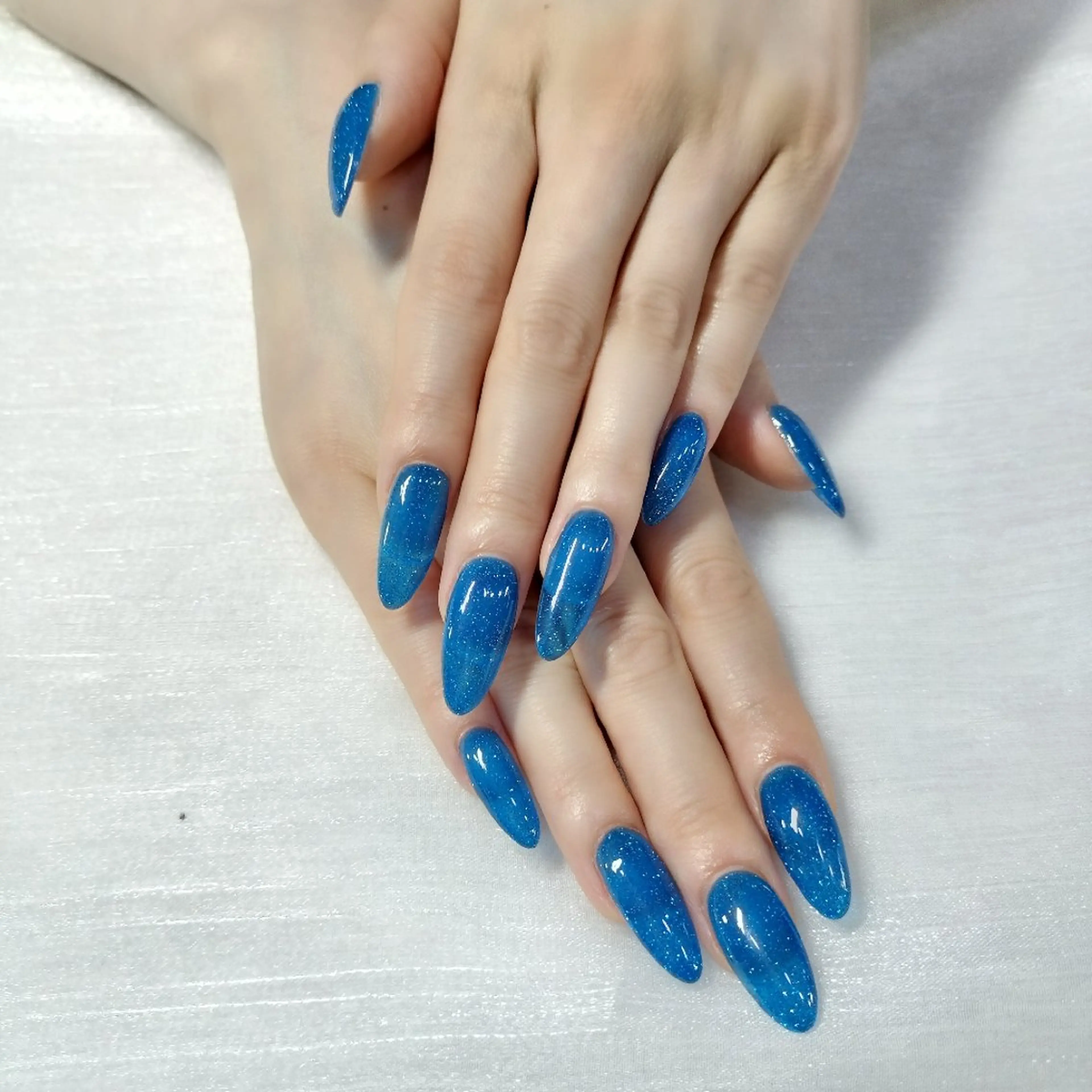 ⭐️新店キャンペーン中，半額セール【チップ長さ出し】ワンカラー／ラメグラ／フラッシュネイル（パーツ、長さだしオフ別）の写真