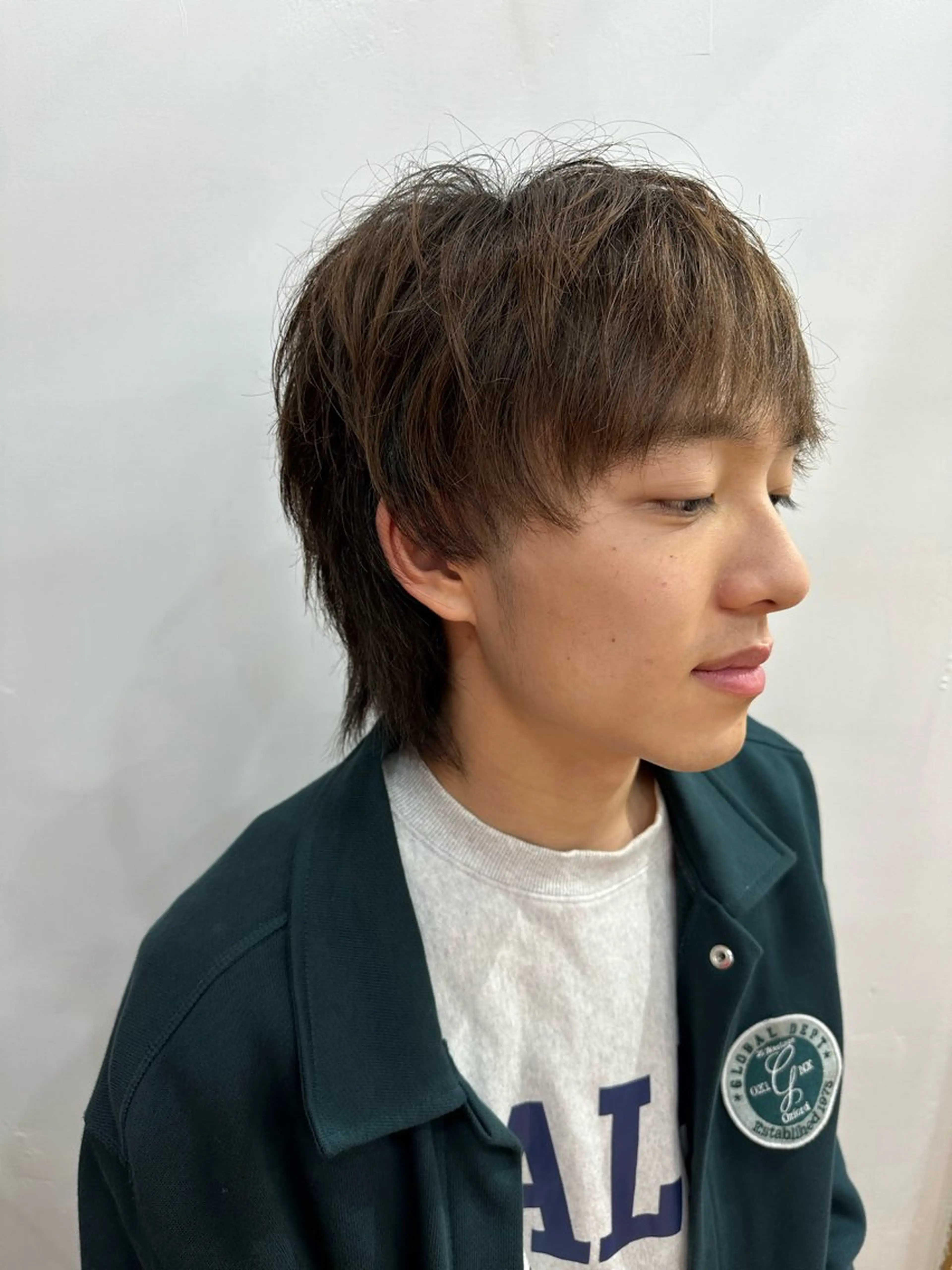 メンズ メンズウルフカット ウルフカット newi まーぼーのヘアスタイル