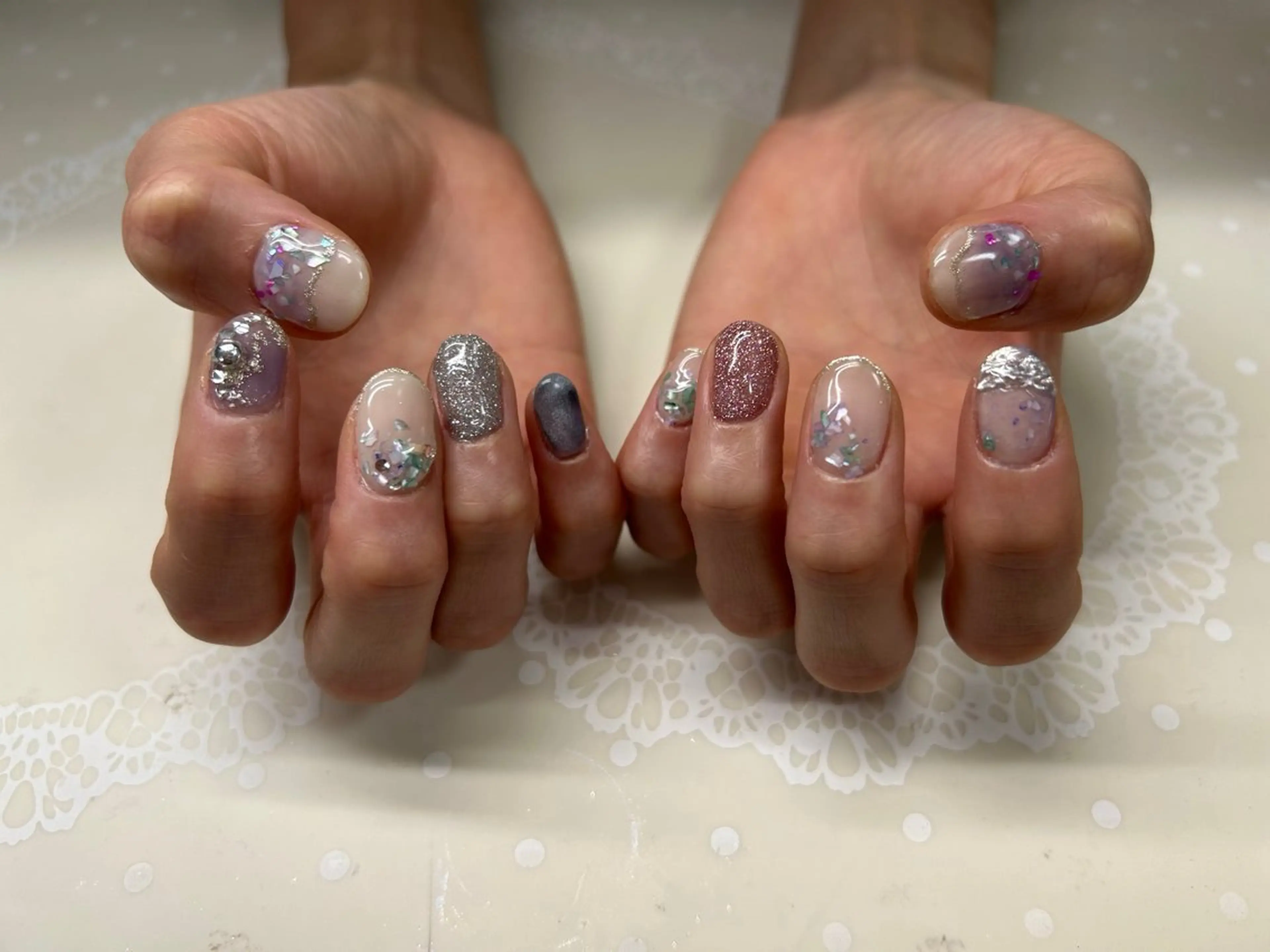 ネイル ニュアンスネイル ハンドネイル ロ イのネイルデザイン