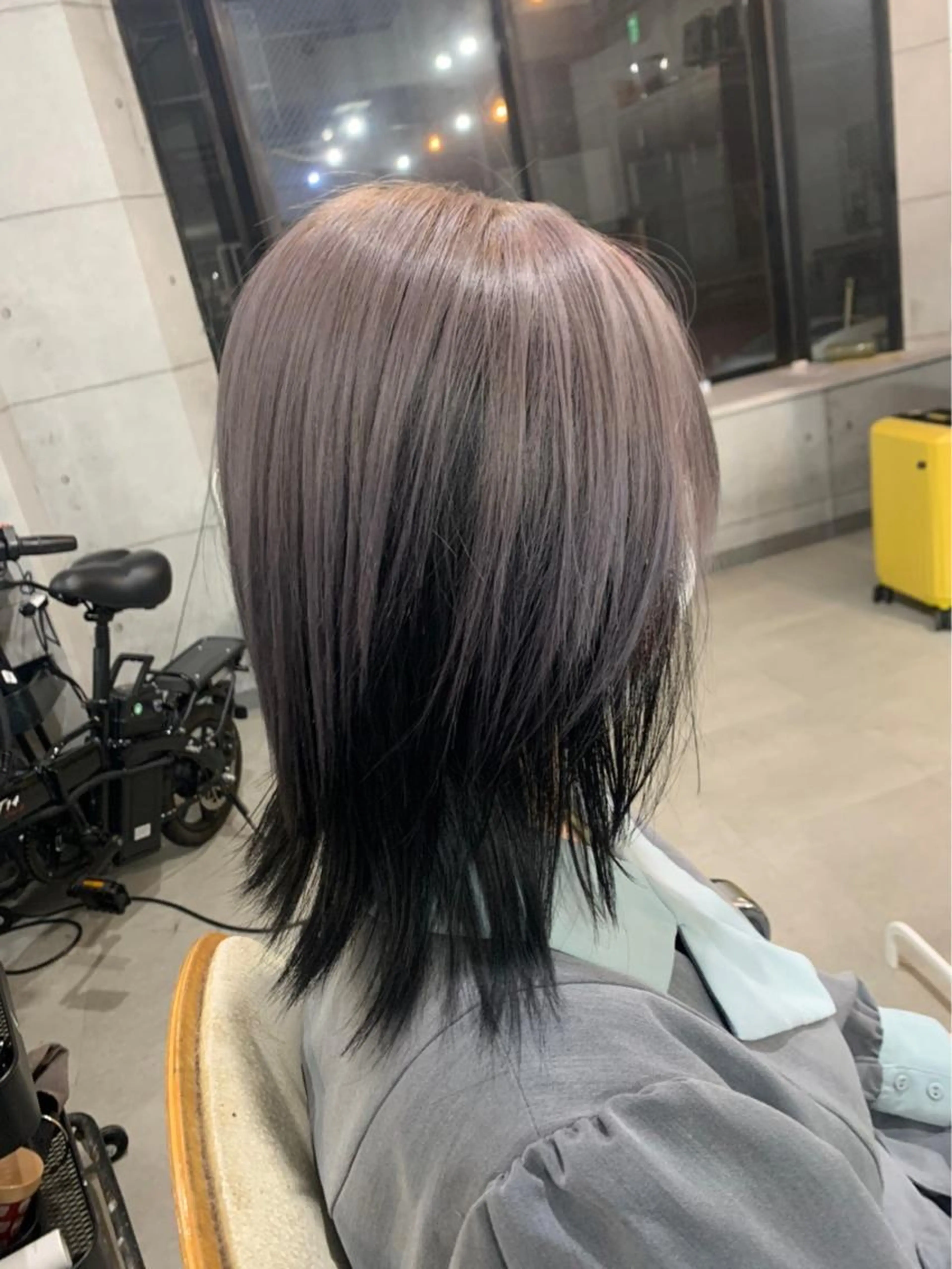 透明感MAX🌈【ブリーチ無しダブルカラー】✨改善トリートメント付き✨ロング料金無し❤️の写真