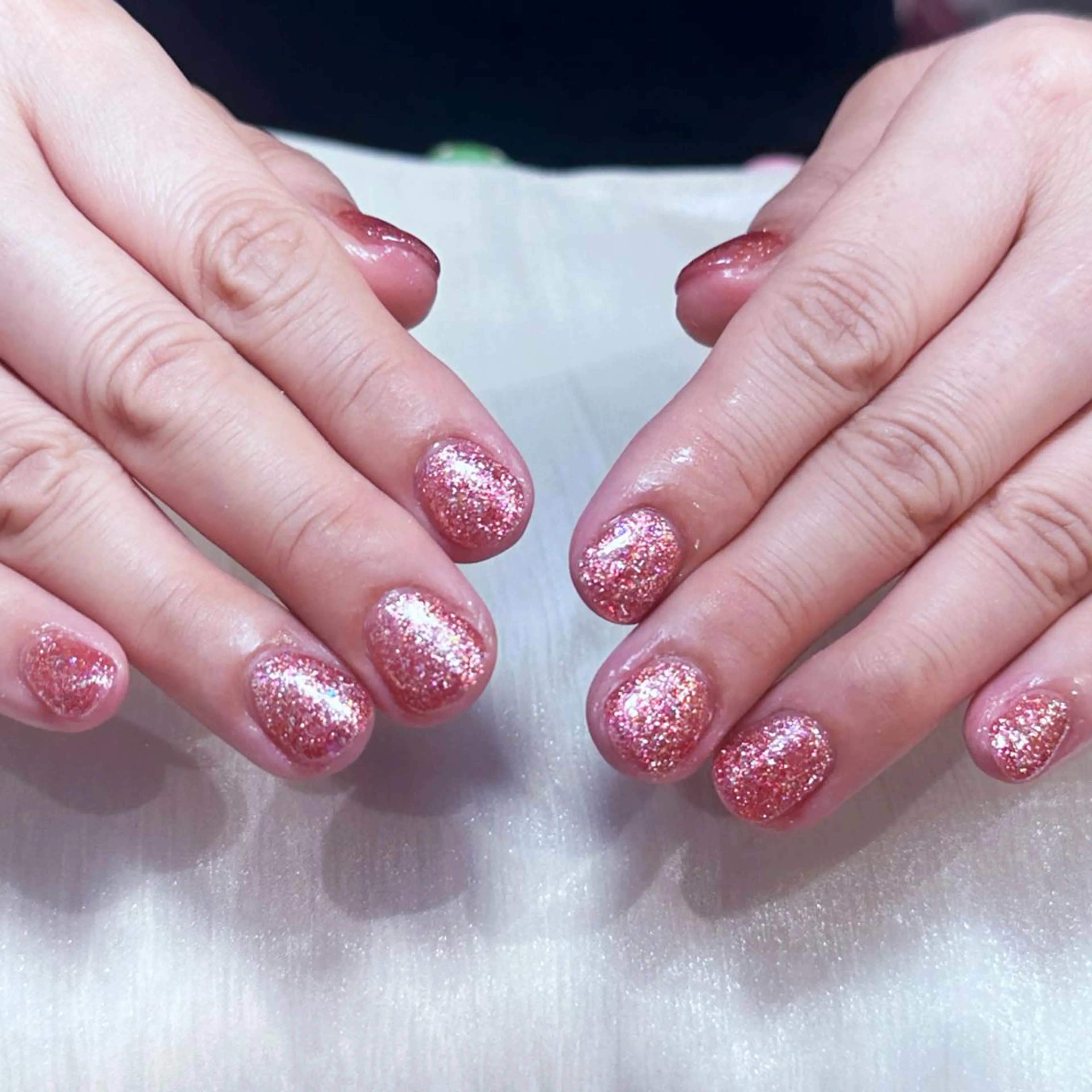 ネイル アートネイル オーロラネイル ガーリー キラキラネイル 韓国ネイル ハンドネイル DIAMOND 💅のネイルデザイン